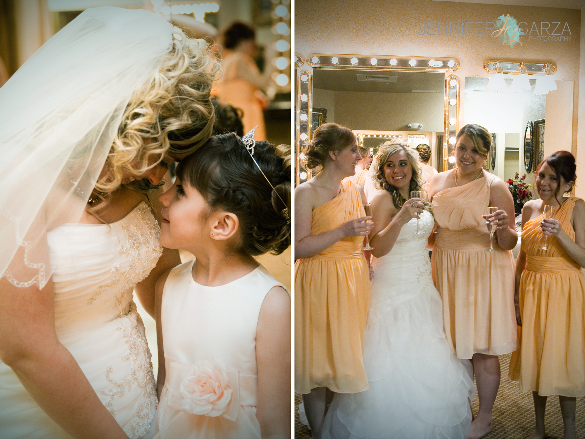 Bride with her bridesmaids and daughter before the wedding. Annie & Tom’s Stonebrook Manor Event Center Wedding by Colorado Wedding Photographer, Jennifer Garza. Colorado Wedding Photographer, Denver Wedding Photographer, Colorado Wedding Photos, Denver Wedding Photos, Colorado Bride, Denver Bride, Stonebrook Manor Wedding, Stonebrook Manor, Rocky Mountain Bride, Couture Colorado