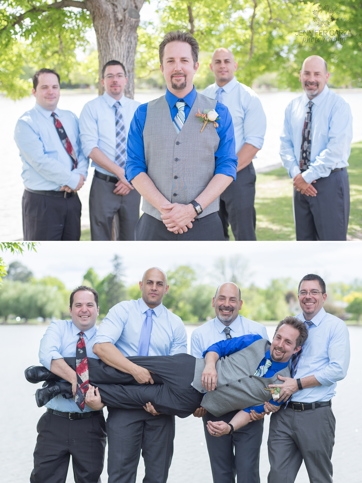 Groom & Groomsmen portraits at the park. Rachael & Wes' Wash Park and Irish Rover Pub Denver Wedding by Colorado Wedding Photographer, Jennifer Garza. Colorado Wedding Photographer, Denver Wedding Photographer, Colorado Wedding Photos, Denver Wedding Photos, Colorado Bride, Denver Bride, Wash Park Wedding, Wash Park, Irish Rover Pub, Irish Rover Pub Wedding, Pub Wedding, Park Wedding