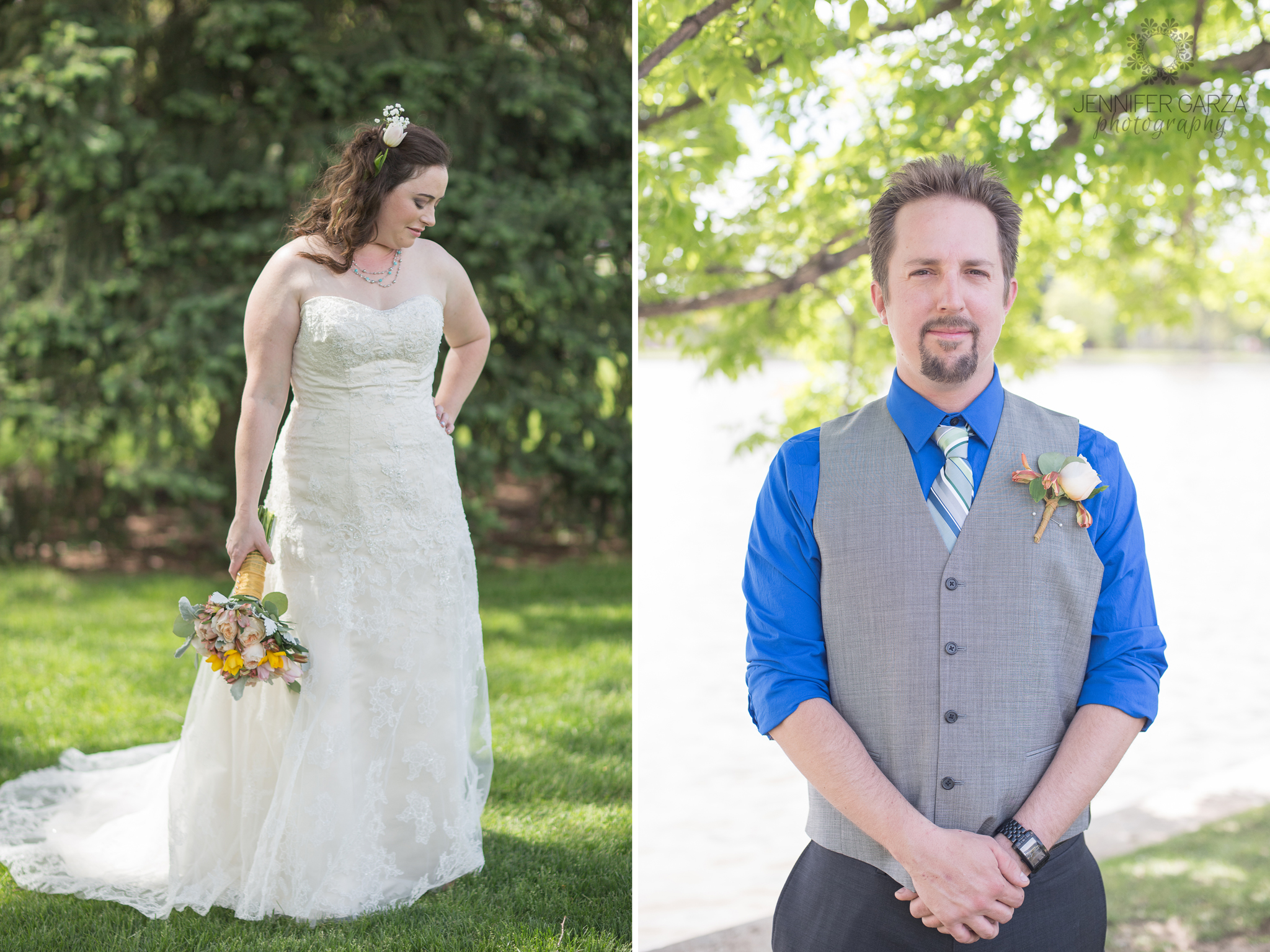 Bridal Portrait & Groom Portrait. Rachael & Wes' Wash Park and Irish Rover Pub Denver Wedding by Colorado Wedding Photographer, Jennifer Garza. Colorado Wedding Photographer, Denver Wedding Photographer, Colorado Wedding Photos, Denver Wedding Photos, Colorado Bride, Denver Bride, Wash Park Wedding, Wash Park, Irish Rover Pub, Irish Rover Pub Wedding, Pub Wedding, Park Wedding