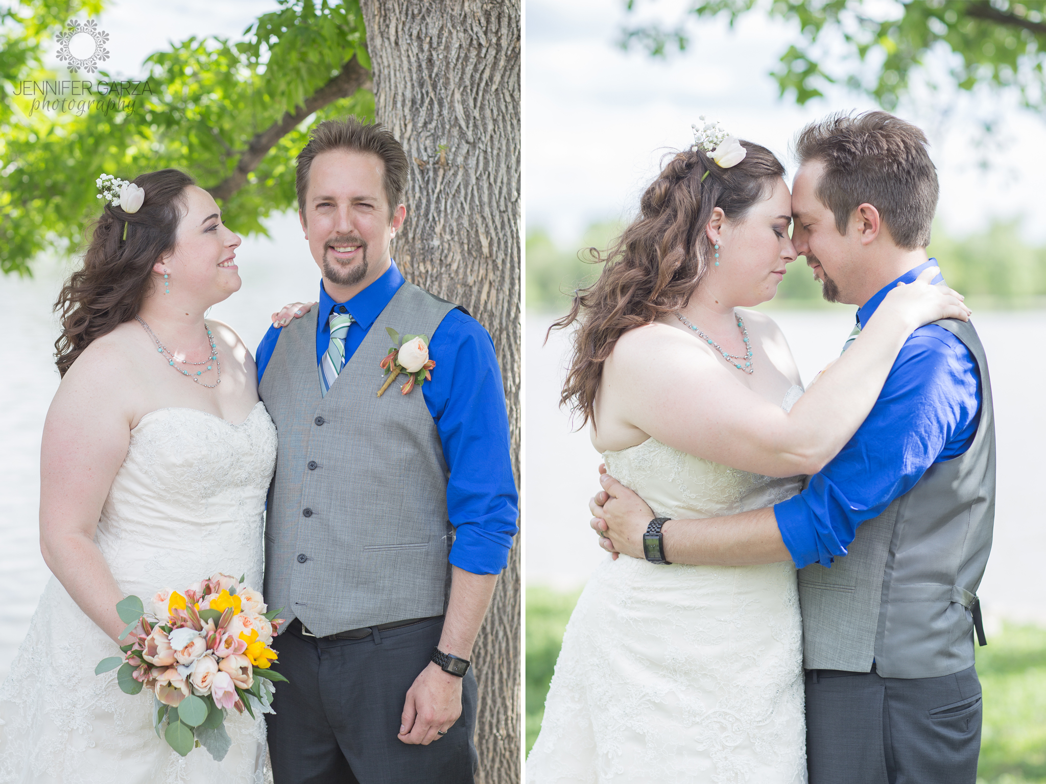 Romantic Couple's Portraits during a summer wedding ceremony in the park. Rachael & Wes' Wash Park and Irish Rover Pub Denver Wedding by Colorado Wedding Photographer, Jennifer Garza. Colorado Wedding Photographer, Denver Wedding Photographer, Colorado Wedding Photos, Denver Wedding Photos, Colorado Bride, Denver Bride, Wash Park Wedding, Wash Park, Irish Rover Pub, Irish Rover Pub Wedding, Pub Wedding, Park Wedding