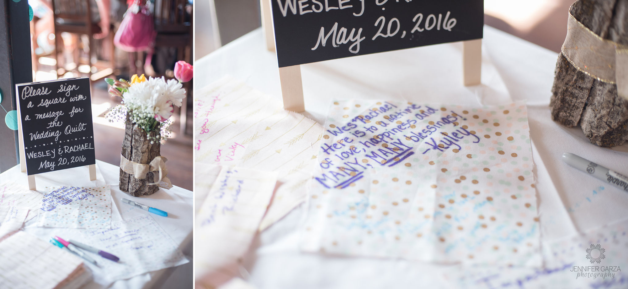 Detail photos of a quilt guest book during a summer wedding at a pub. Rachael & Wes' Wash Park and Irish Rover Pub Denver Wedding by Colorado Wedding Photographer, Jennifer Garza. Colorado Wedding Photographer, Denver Wedding Photographer, Colorado Wedding Photos, Denver Wedding Photos, Colorado Bride, Denver Bride, Wash Park Wedding, Wash Park, Irish Rover Pub, Irish Rover Pub Wedding, Pub Wedding, Park Wedding