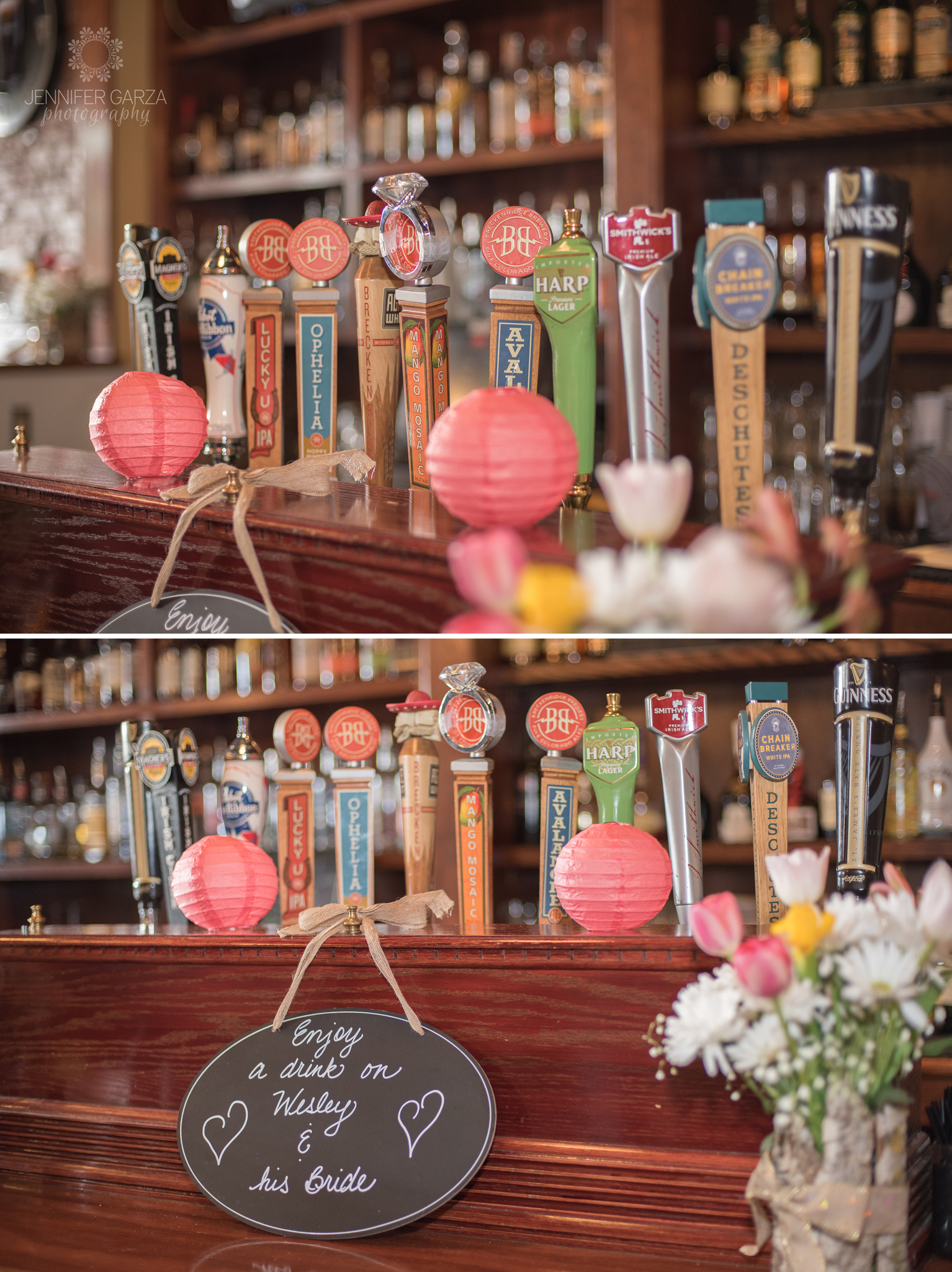 Detail photos of a decor during a summer wedding at a pub. Rachael & Wes' Wash Park and Irish Rover Pub Denver Wedding by Colorado Wedding Photographer, Jennifer Garza. Colorado Wedding Photographer, Denver Wedding Photographer, Colorado Wedding Photos, Denver Wedding Photos, Colorado Bride, Denver Bride, Wash Park Wedding, Wash Park, Irish Rover Pub, Irish Rover Pub Wedding, Pub Wedding, Park Wedding