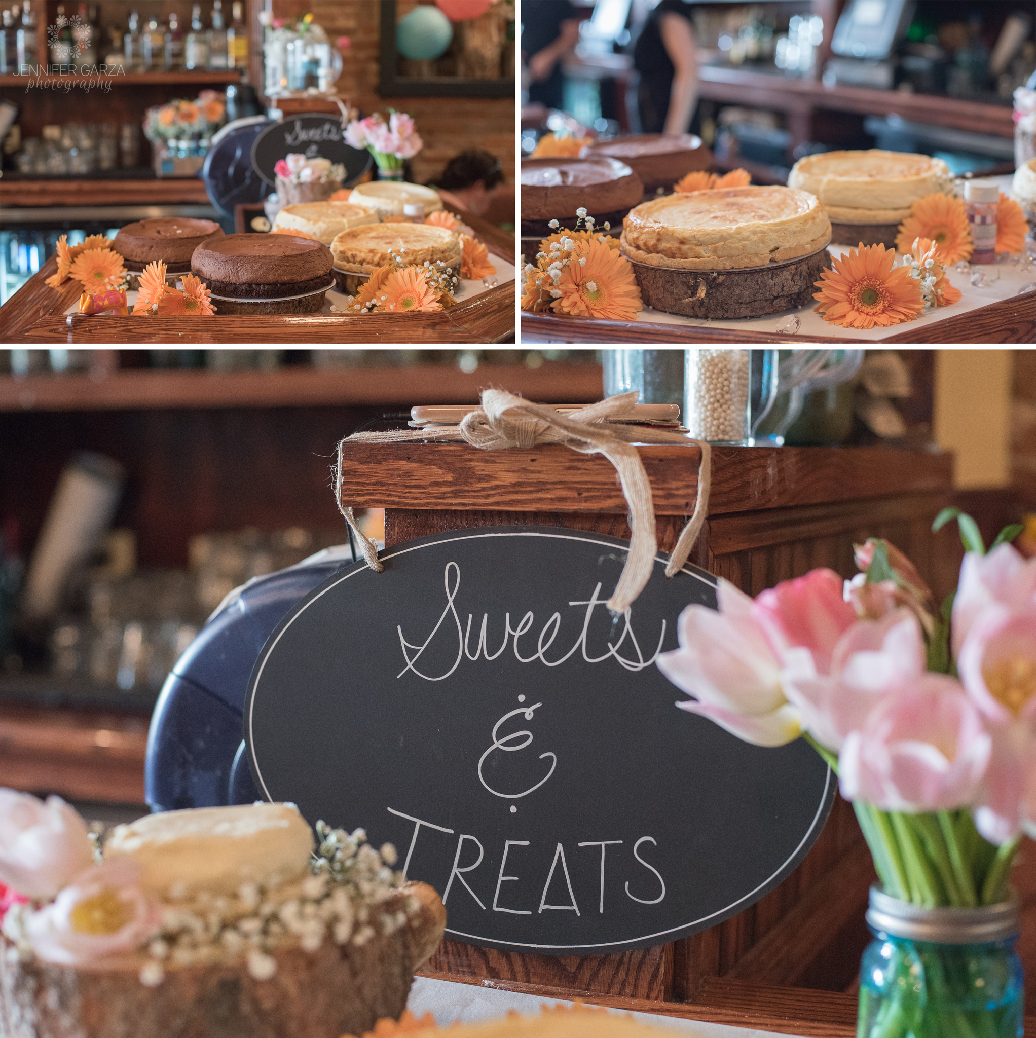 Wedding Cheesecake display during a summer wedding at a pub. Rachael & Wes' Wash Park and Irish Rover Pub Denver Wedding by Colorado Wedding Photographer, Jennifer Garza. Colorado Wedding Photographer, Denver Wedding Photographer, Colorado Wedding Photos, Denver Wedding Photos, Colorado Bride, Denver Bride, Wash Park Wedding, Wash Park, Irish Rover Pub, Irish Rover Pub Wedding, Pub Wedding, Park Wedding