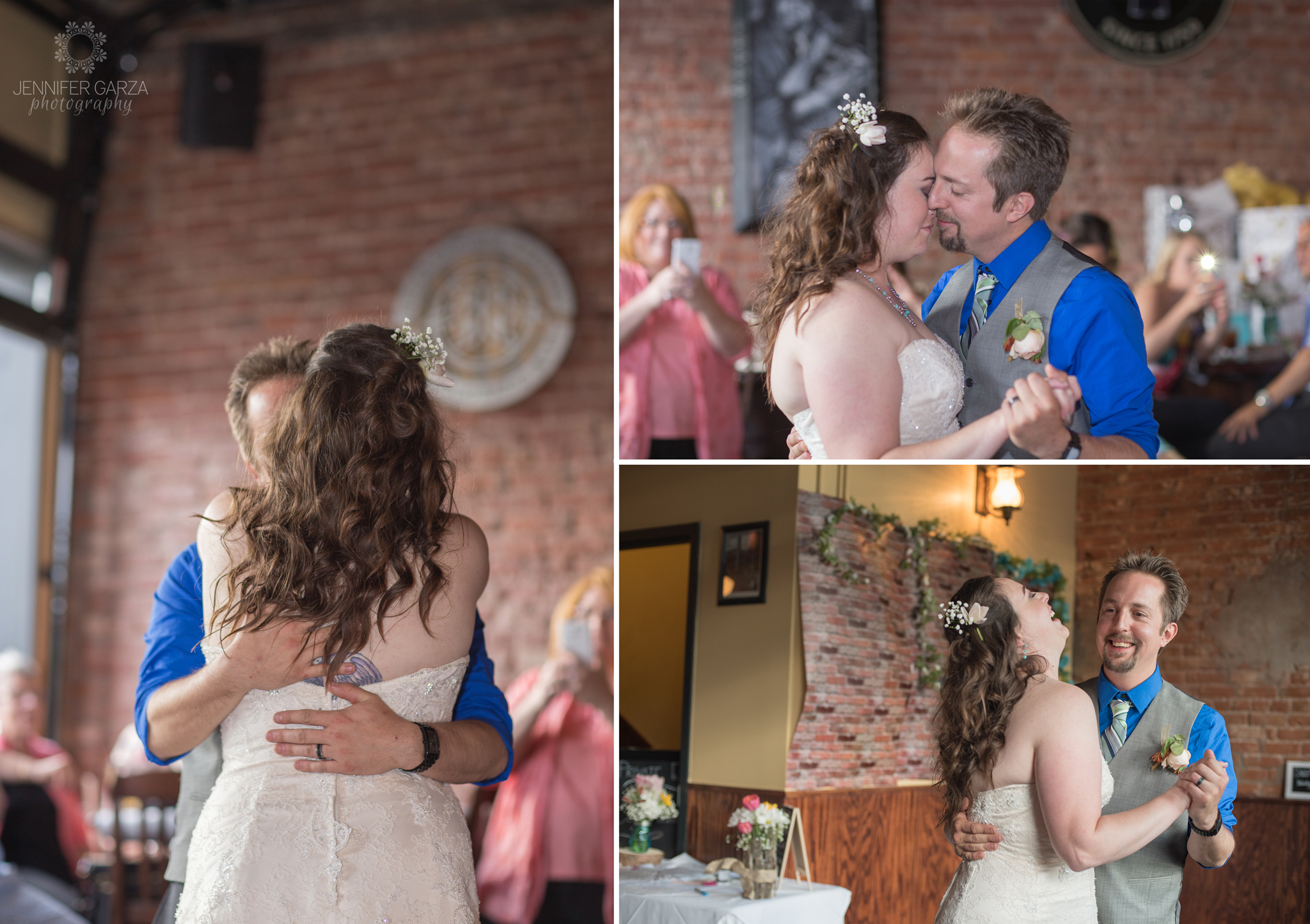 Bride & Groom's First Dance during a summer wedding at a pub. Rachael & Wes' Wash Park and Irish Rover Pub Denver Wedding by Colorado Wedding Photographer, Jennifer Garza. Colorado Wedding Photographer, Denver Wedding Photographer, Colorado Wedding Photos, Denver Wedding Photos, Colorado Bride, Denver Bride, Wash Park Wedding, Wash Park, Irish Rover Pub, Irish Rover Pub Wedding, Pub Wedding, Park Wedding