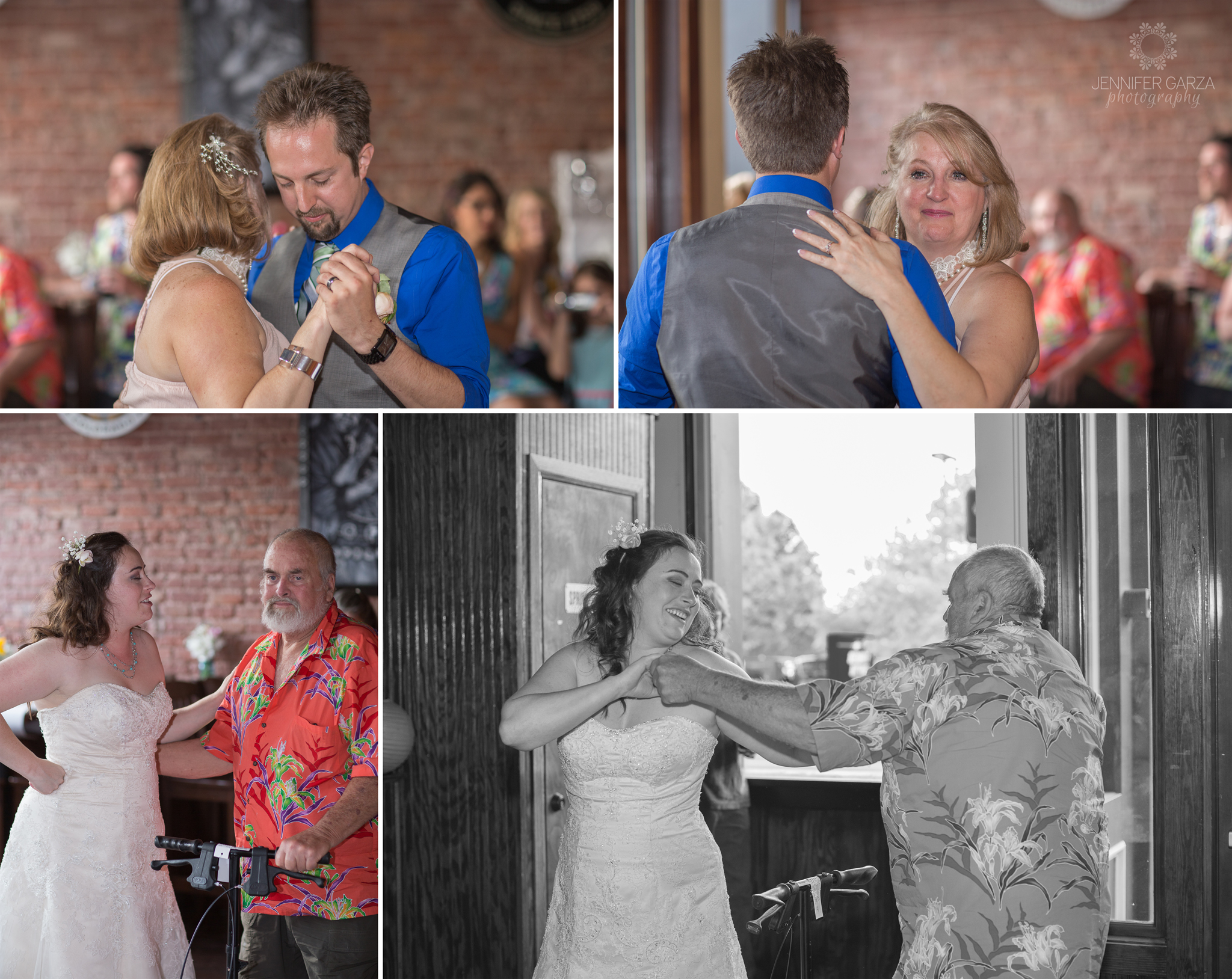 Mother Son Dance and Father Daughter Dance during a summer wedding at a pub. Rachael & Wes' Wash Park and Irish Rover Pub Denver Wedding by Colorado Wedding Photographer, Jennifer Garza. Colorado Wedding Photographer, Denver Wedding Photographer, Colorado Wedding Photos, Denver Wedding Photos, Colorado Bride, Denver Bride, Wash Park Wedding, Wash Park, Irish Rover Pub, Irish Rover Pub Wedding, Pub Wedding, Park Wedding