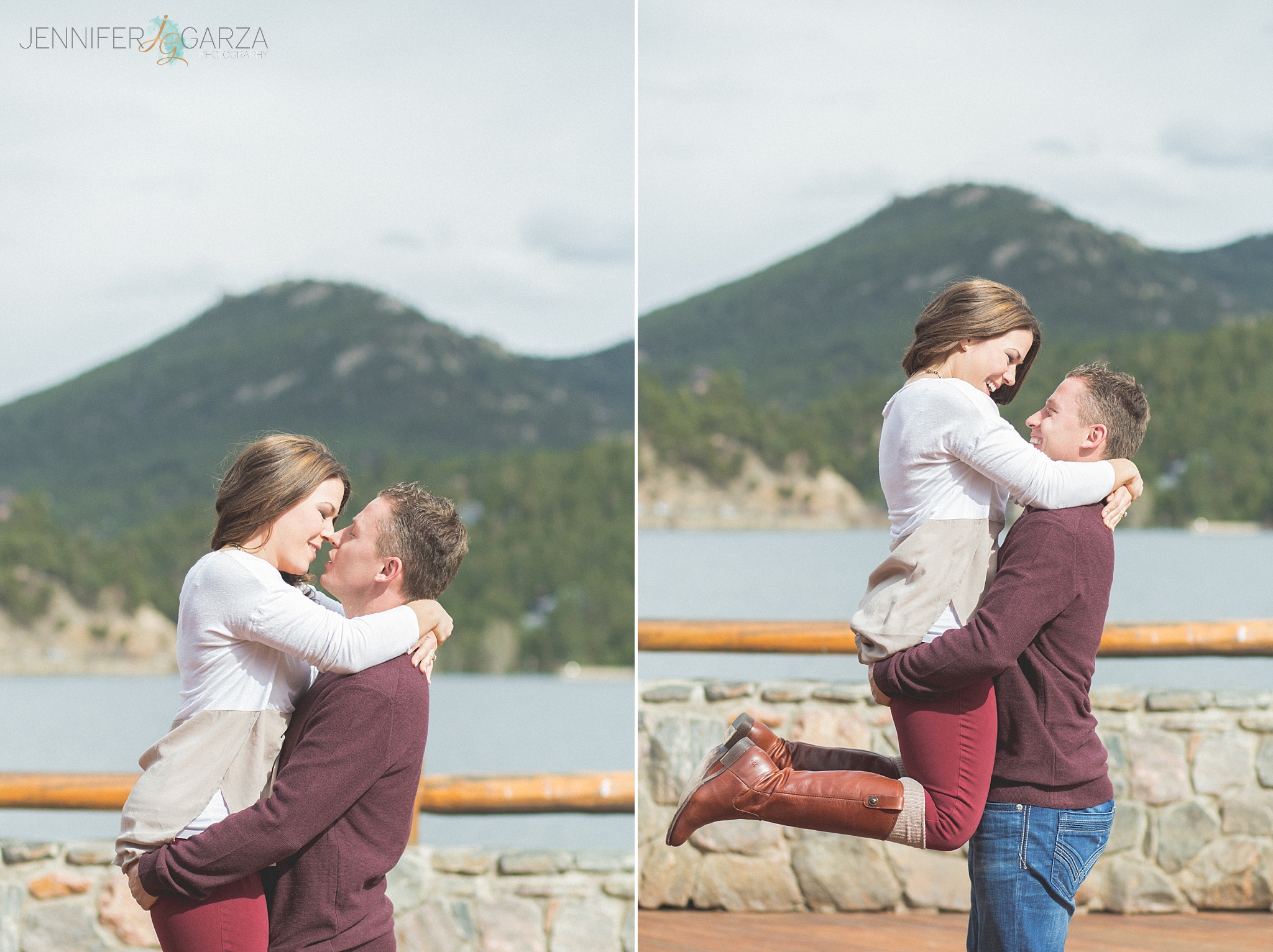 Jessica & Jeremy's Epic Engagement Shoot at Evergreen Lake House.