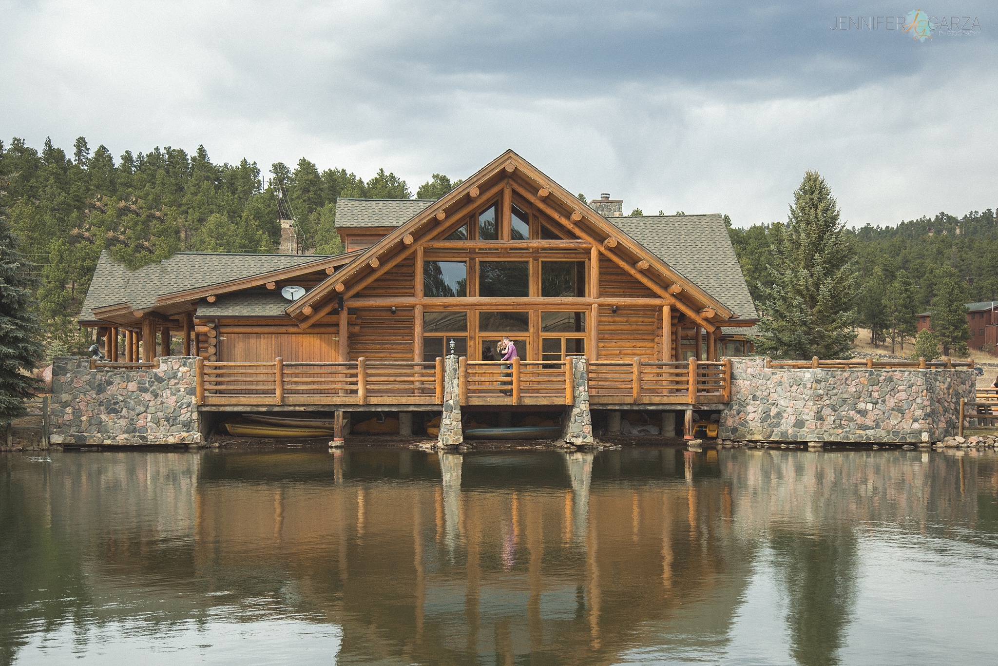 Evergreen Lake House makes a great location for Engagement Shoots.