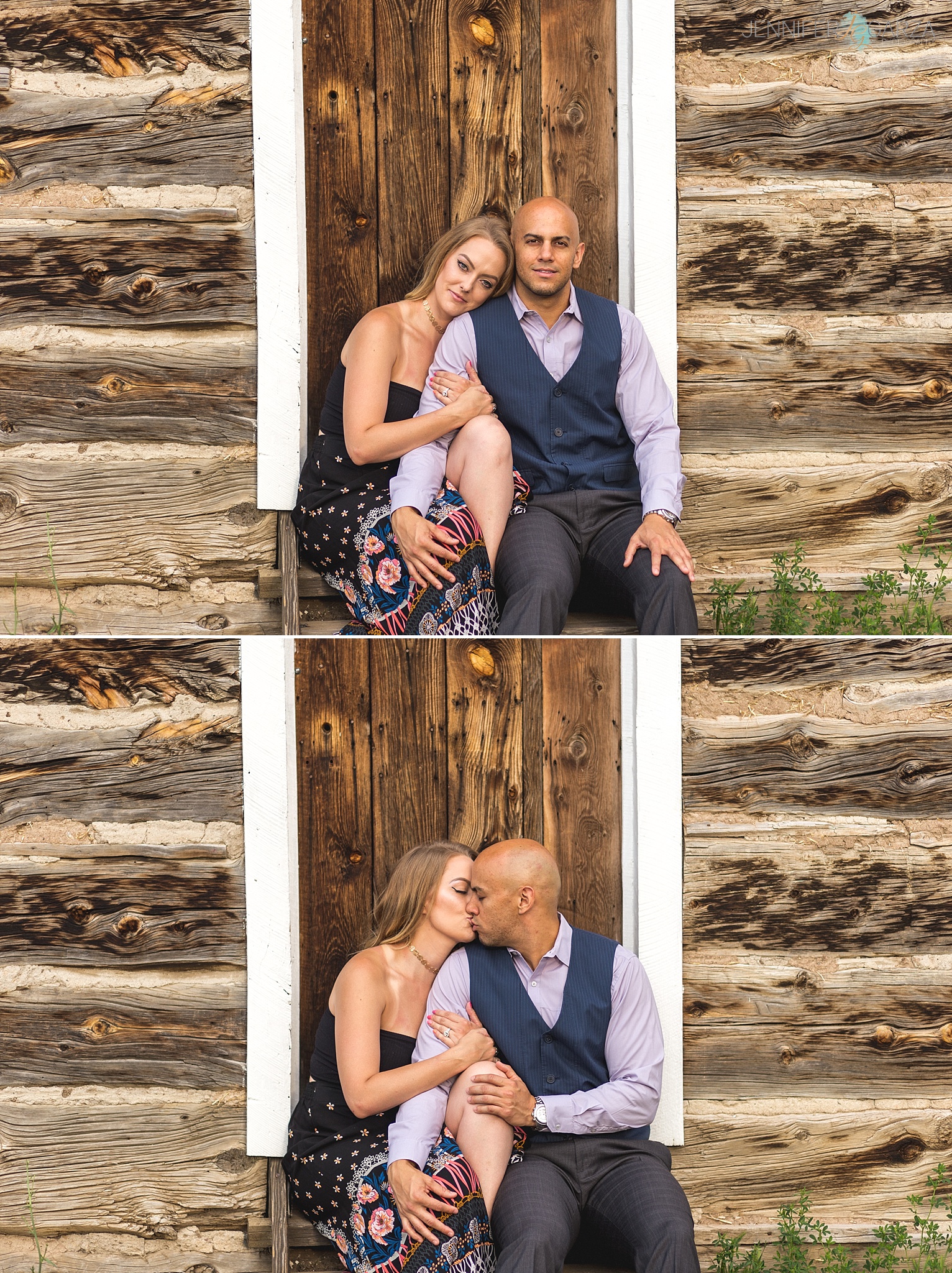 Kyley & Brian's Engagement Session at Clear Creek History Park in Golden, Colorado. Photographed by Jennifer Garza Photography.