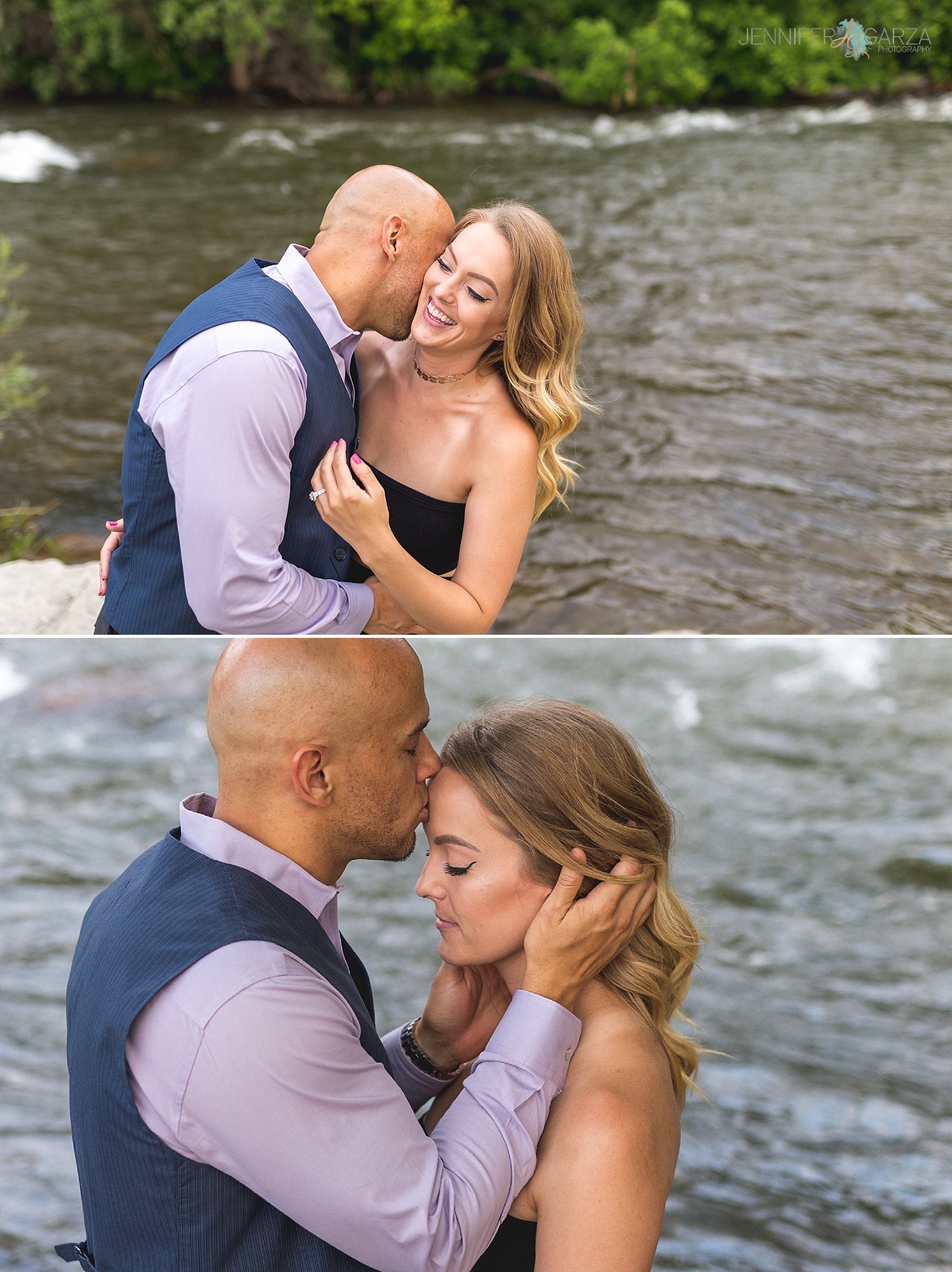 Kyley & Brian's Engagement Session at Clear Creek History Park in Golden, Colorado. Photographed by Jennifer Garza Photography.