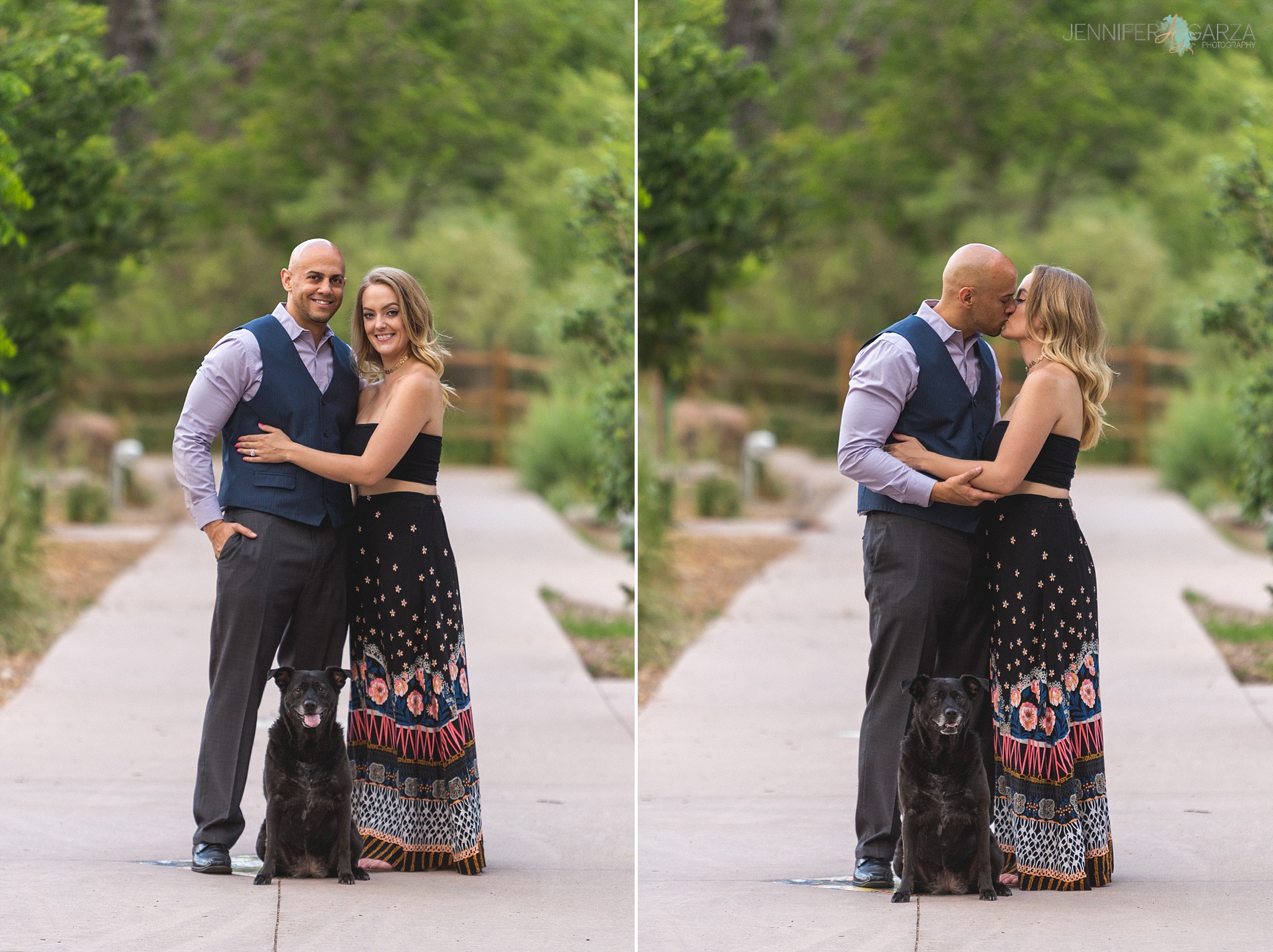 Kyley & Brian's Engagement Session at Clear Creek History Park in Golden, Colorado. Photographed by Jennifer Garza Photography.