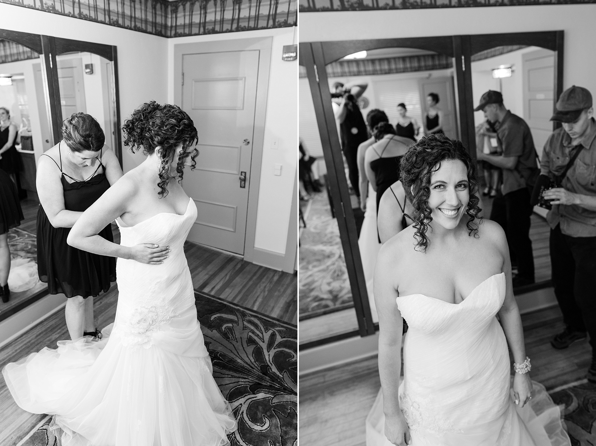 Bride getting her dress on. Kellie & Brian’s Colorado Mountain Wedding at the historic Boettcher Mansion by Colorado Wedding Photographer, Jennifer Garza. Colorado Wedding Photographer, Colorado Wedding Photography, Colorado Mountain Wedding Photographer, Colorado Mountain Wedding, Mountain Wedding Photographer, Boettcher Mansion Wedding Photographer, Boettcher Mansion Wedding, Mountain Wedding, Lookout Mountain Wedding Photographer, Golden Wedding Photographer, Colorado Bride