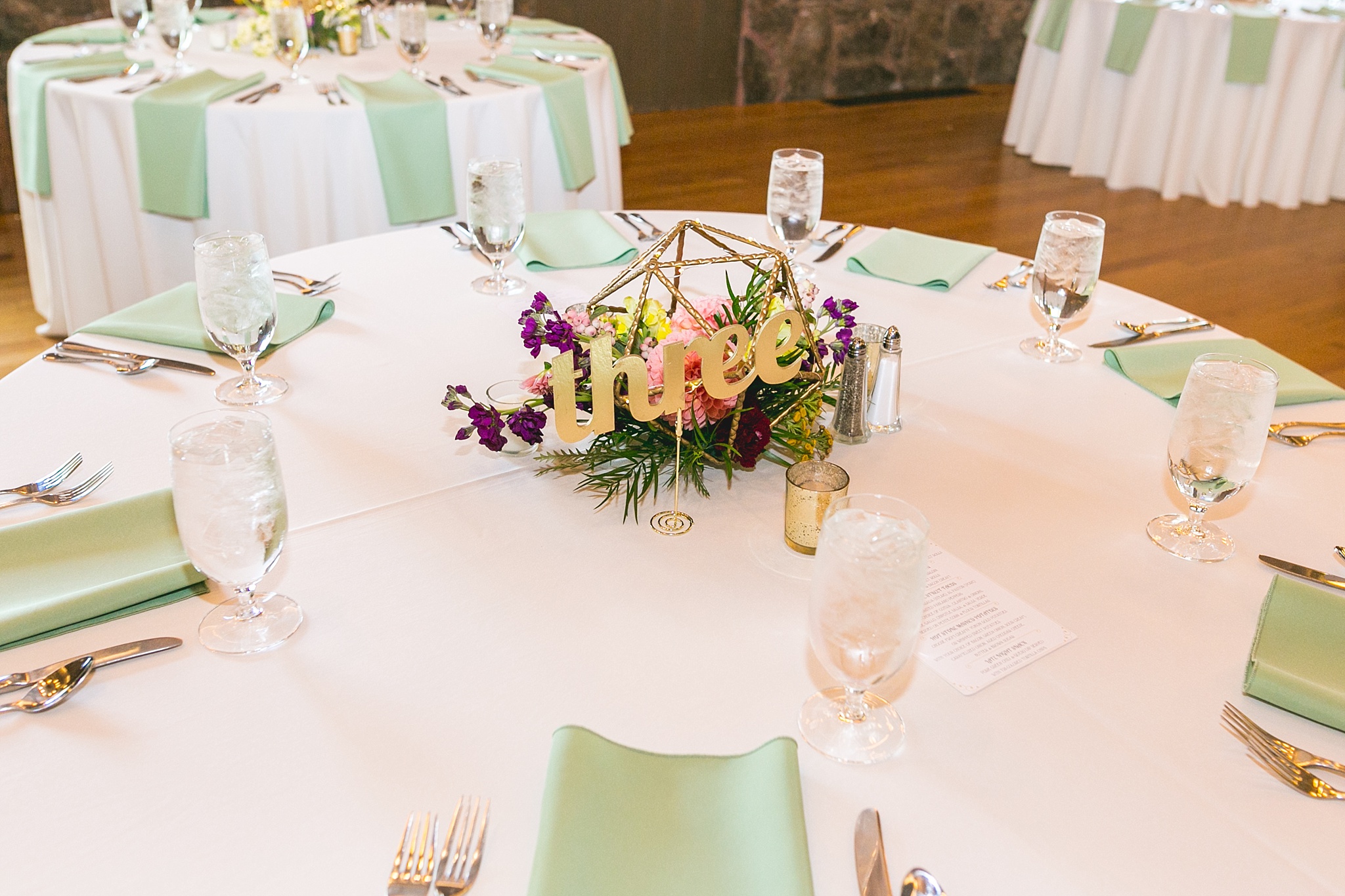 Mint, Gold, Geometric Wedding Table Decor. Kellie & Brian’s Colorado Mountain Wedding at the historic Boettcher Mansion by Colorado Wedding Photographer, Jennifer Garza. Colorado Wedding Photographer, Colorado Wedding Photography, Colorado Mountain Wedding Photographer, Colorado Mountain Wedding, Mountain Wedding Photographer, Boettcher Mansion Wedding Photographer, Boettcher Mansion Wedding, Mountain Wedding, Lookout Mountain Wedding Photographer, Golden Wedding Photographer, Colorado Bride