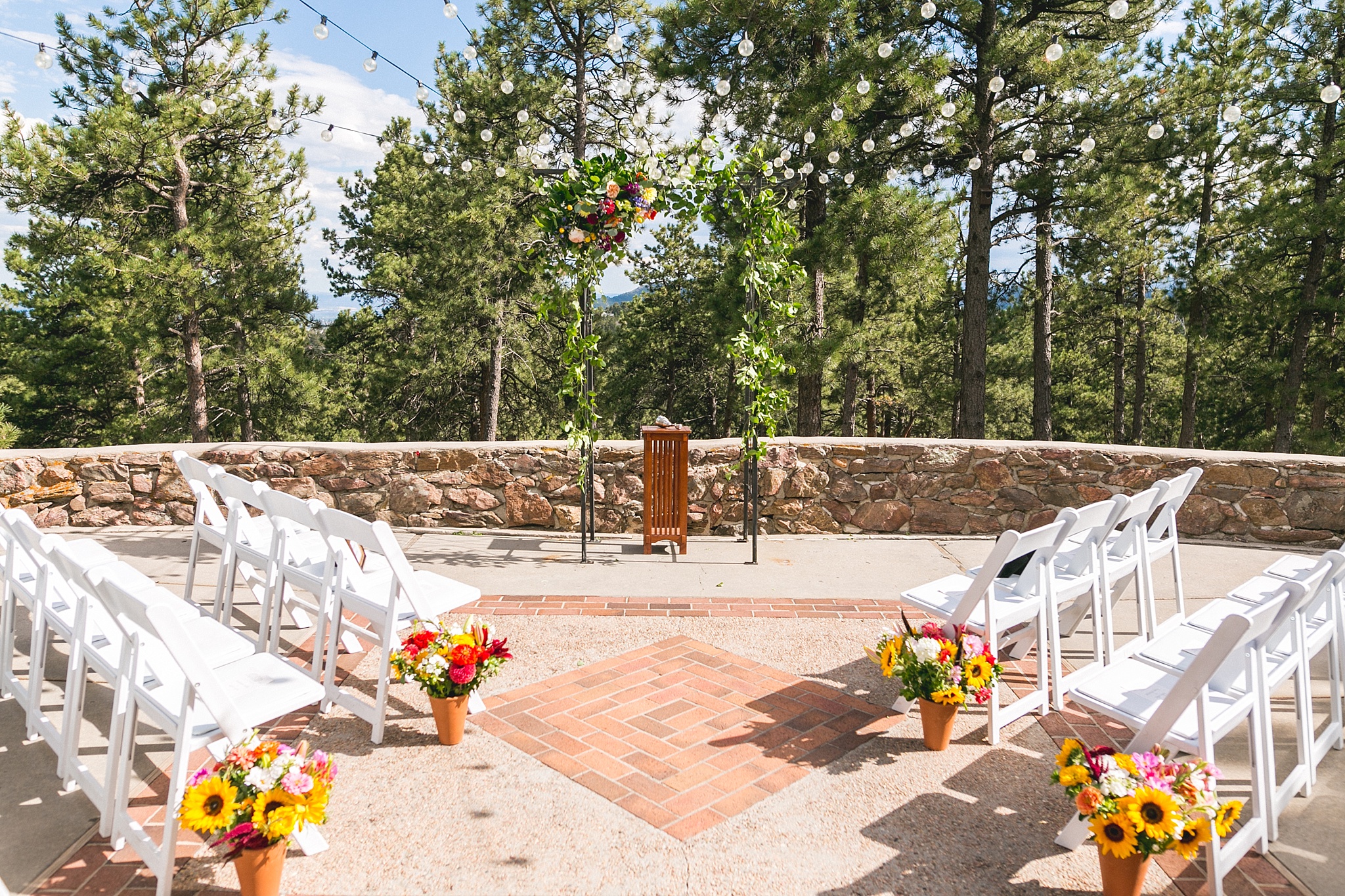 Wedding Ceremony Decor. Kellie & Brian’s Colorado Mountain Wedding at the historic Boettcher Mansion by Colorado Wedding Photographer, Jennifer Garza. Colorado Wedding Photographer, Colorado Wedding Photography, Colorado Mountain Wedding Photographer, Colorado Mountain Wedding, Mountain Wedding Photographer, Boettcher Mansion Wedding Photographer, Boettcher Mansion Wedding, Mountain Wedding, Lookout Mountain Wedding Photographer, Golden Wedding Photographer, Colorado Bride