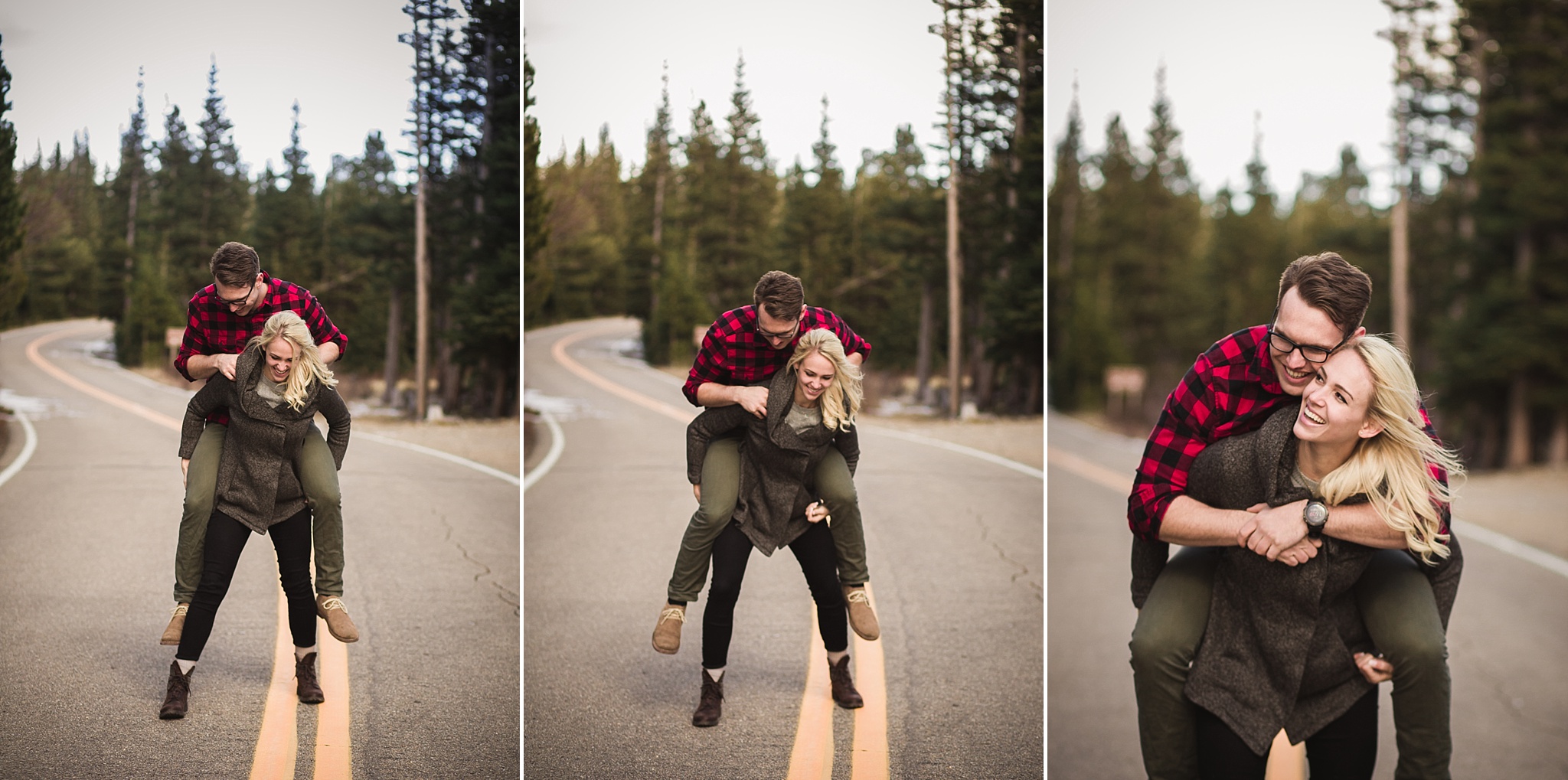 Woman giving her fiancé a piggyback ride during their mountain engagement session. Amy & Jonathan’s Brainard Lake Winter Engagement Session by Colorado Engagement Photographer, Jennifer Garza. Colorado Engagement Photographer, Colorado Engagement Photography, Brainard Lake Engagement Session, Brainard Lake Engagement Photos, Mountain Engagement Session, Colorado Winter Engagement Photos, Winter Engagement Photography, Mountain Engagement Photographer, Colorado Wedding, Colorado Bride, MagMod