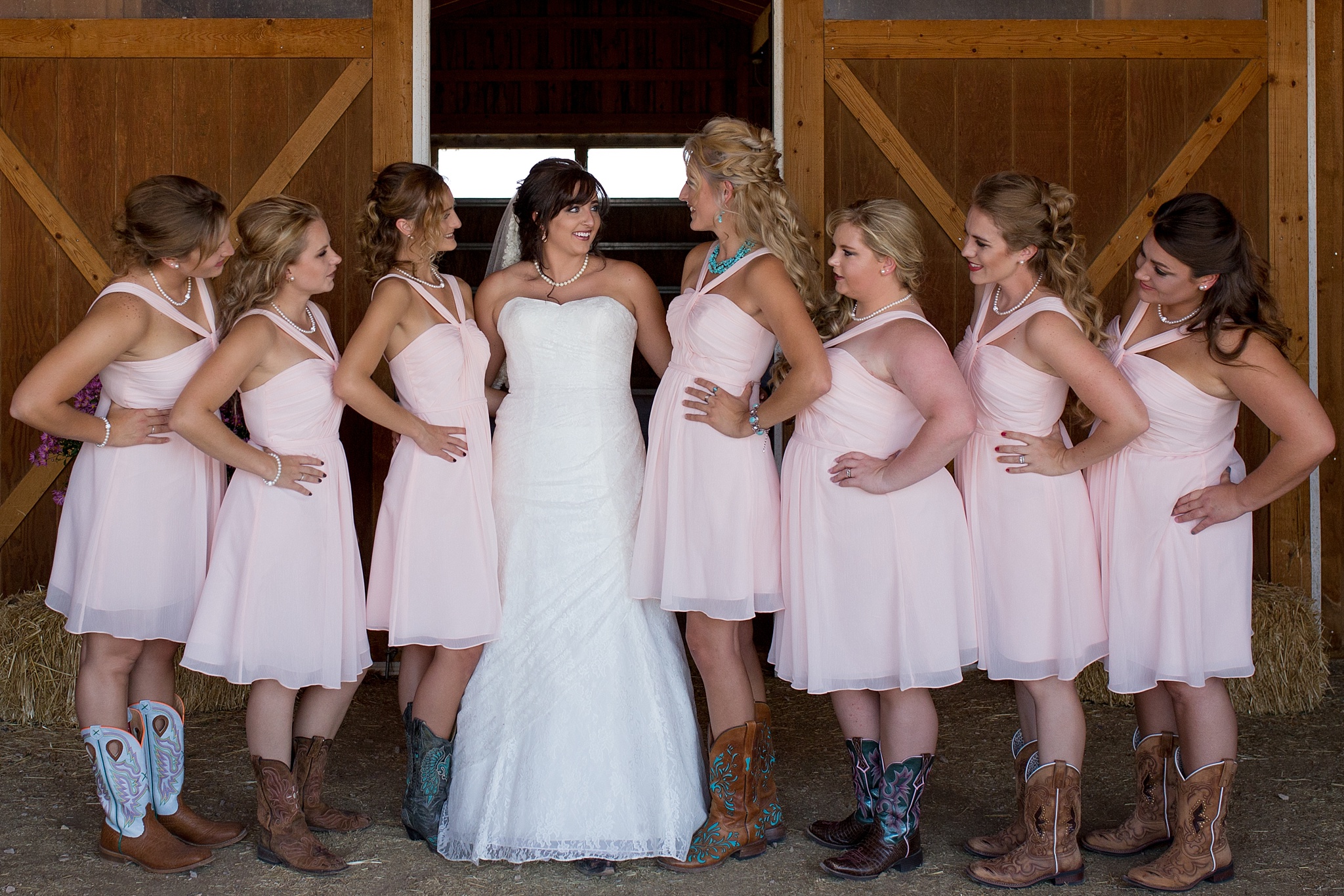 Bride & Bridesmaids Portraits. Katie & Jake’s Castle Rock Wedding at the Douglas County Fairgrounds by Colorado Wedding Photographer, Jennifer Garza. Colorado Wedding Photographer, Colorado Wedding Photography, Douglas County Fairgrounds Wedding Photography, Castle Rock Wedding Photography, Castle Rock Wedding Photographer, Colorado Wedding Photography, Colorado Wedding Photographer, Colorado Wedding, Rustic Wedding, Colorado Bride, Rocky Mountain Bride