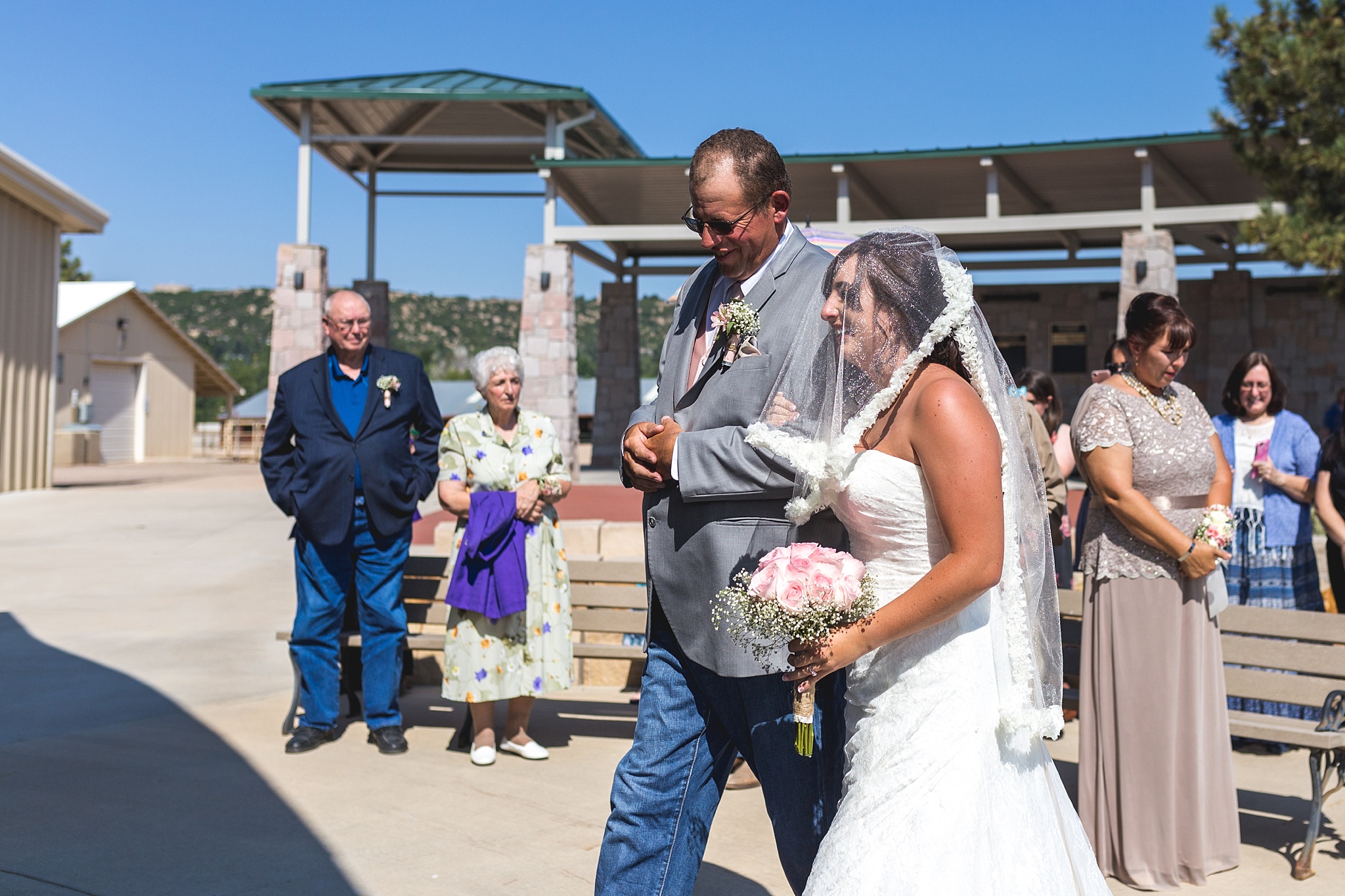 Bride’s and father walking down the aisle. Katie & Jake’s Castle Rock Wedding at the Douglas County Fairgrounds by Colorado Wedding Photographer, Jennifer Garza. Colorado Wedding Photographer, Colorado Wedding Photography, Douglas County Fairgrounds Wedding Photography, Castle Rock Wedding Photography, Castle Rock Wedding Photographer, Colorado Wedding Photography, Colorado Wedding Photographer, Colorado Wedding, Rustic Wedding, Colorado Bride, Rocky Mountain Bride