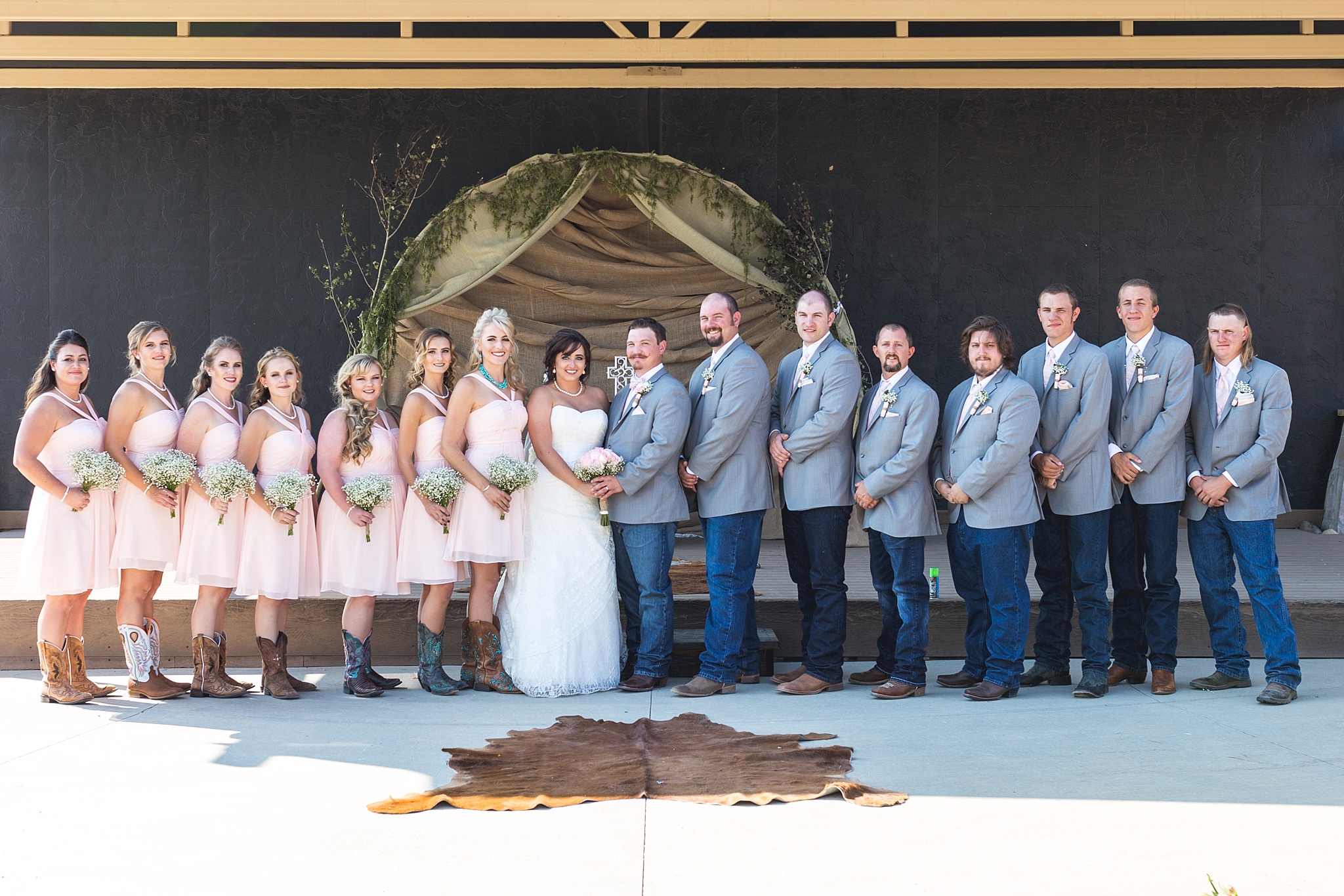 Bridal party portraits. Katie & Jake’s Castle Rock Wedding at the Douglas County Fairgrounds by Colorado Wedding Photographer, Jennifer Garza. Colorado Wedding Photographer, Colorado Wedding Photography, Douglas County Fairgrounds Wedding Photography, Castle Rock Wedding Photography, Castle Rock Wedding Photographer, Colorado Wedding Photography, Colorado Wedding Photographer, Colorado Wedding, Rustic Wedding, Colorado Bride, Rocky Mountain Bride