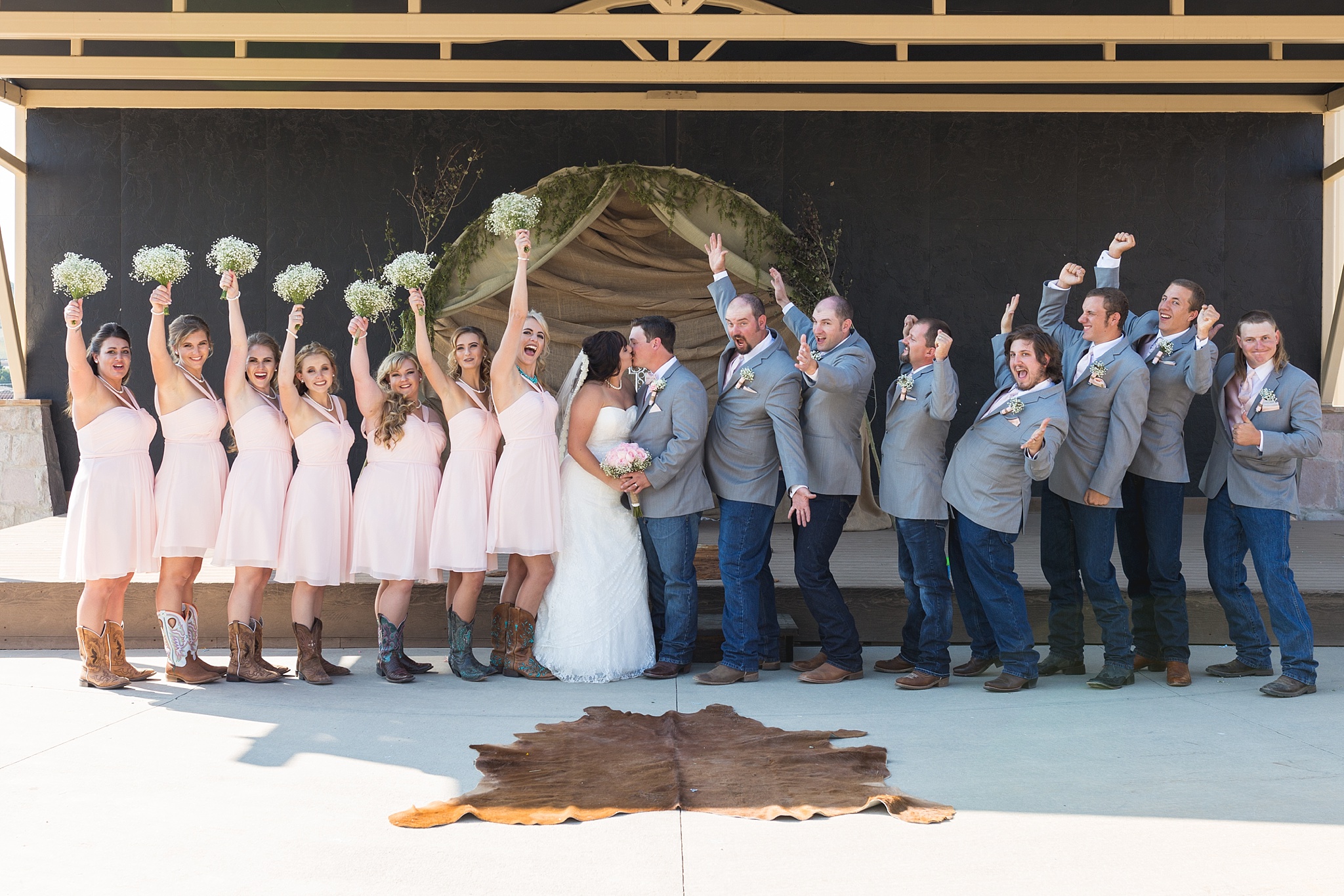 Bridal party portraits. Katie & Jake’s Castle Rock Wedding at the Douglas County Fairgrounds by Colorado Wedding Photographer, Jennifer Garza. Colorado Wedding Photographer, Colorado Wedding Photography, Douglas County Fairgrounds Wedding Photography, Castle Rock Wedding Photography, Castle Rock Wedding Photographer, Colorado Wedding Photography, Colorado Wedding Photographer, Colorado Wedding, Rustic Wedding, Colorado Bride, Rocky Mountain Bride