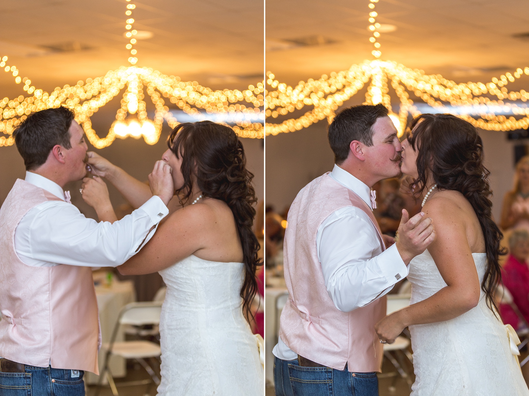 Bride & Groom cutting their cake during the wedding reception. Katie & Jake’s Castle Rock Wedding at the Douglas County Fairgrounds by Colorado Wedding Photographer, Jennifer Garza. Colorado Wedding Photographer, Colorado Wedding Photography, Douglas County Fairgrounds Wedding Photography, Castle Rock Wedding Photography, Castle Rock Wedding Photographer, Colorado Wedding Photography, Colorado Wedding Photographer, Colorado Wedding, Rustic Wedding, Colorado Bride, Rocky Mountain Bride