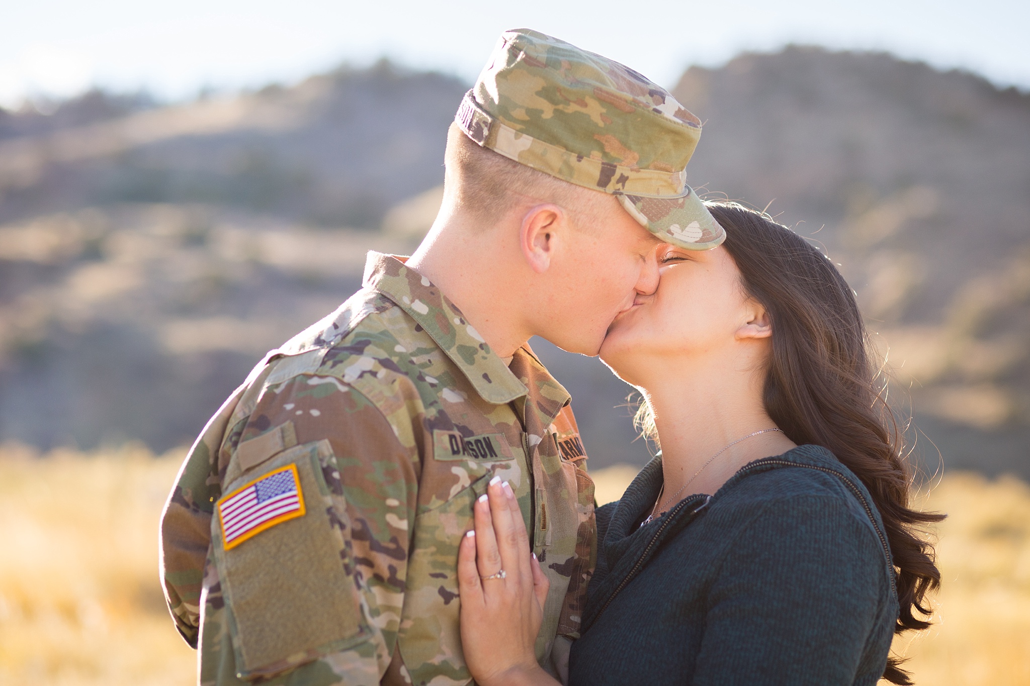 Tania & Chris' Mt. Falcon Engagement Session by Jennifer Garza Photography, Mt. Falcon Engagement Session, Mt. Falcon Engagement Photos, Morrison Engagement Photos, Red Rocks Engagement Photos, Colorado Engagement Photos, Colorado Engagement, Rocky Mountain Bride, Military Veteran, Military Engagement Photos