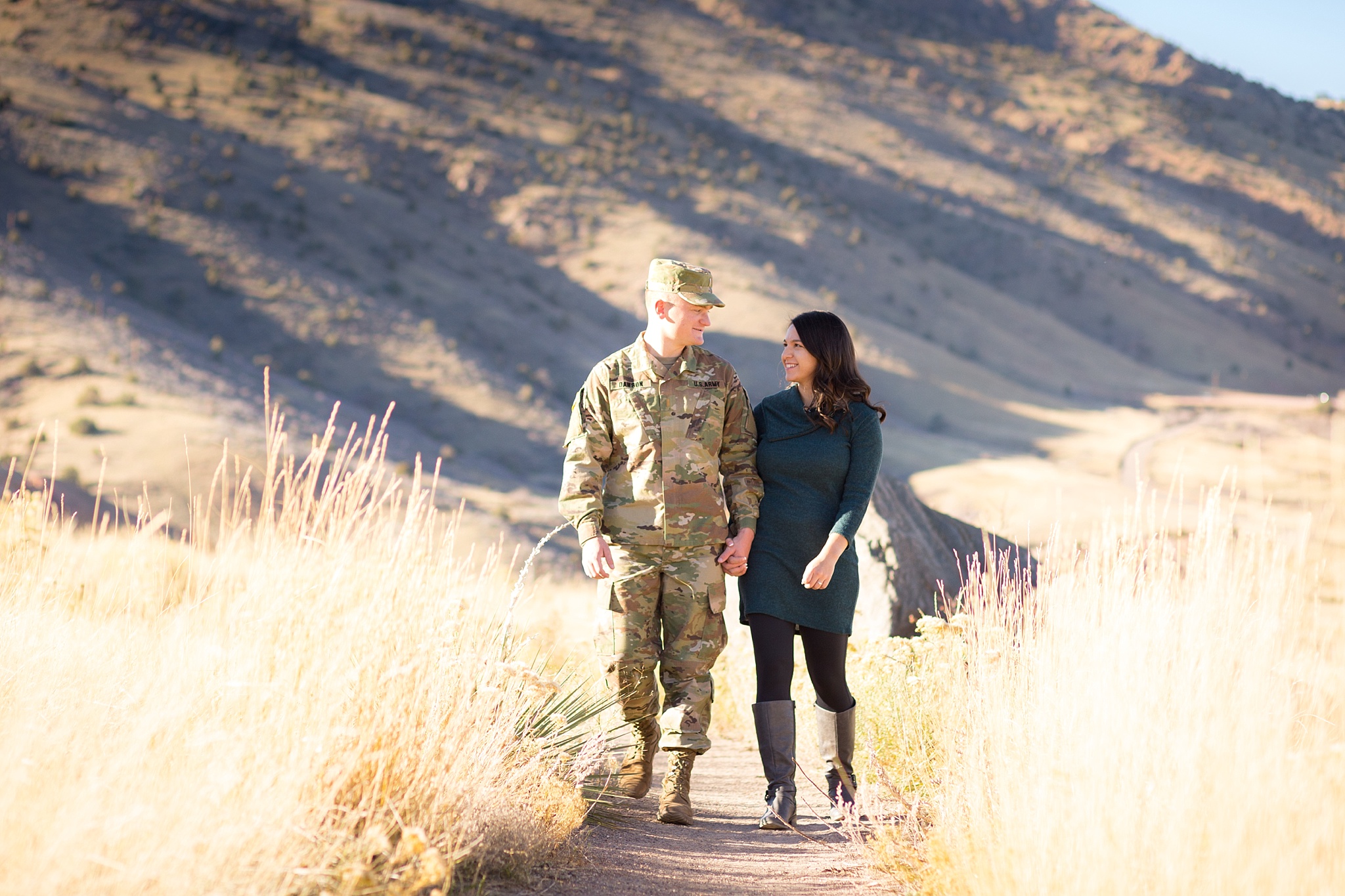 Tania & Chris' Mt. Falcon Engagement Session by Jennifer Garza Photography, Mt. Falcon Engagement Session, Mt. Falcon Engagement Photos, Morrison Engagement Photos, Red Rocks Engagement Photos, Colorado Engagement Photos, Colorado Engagement, Rocky Mountain Bride, Military Veteran, Military Engagement Photos