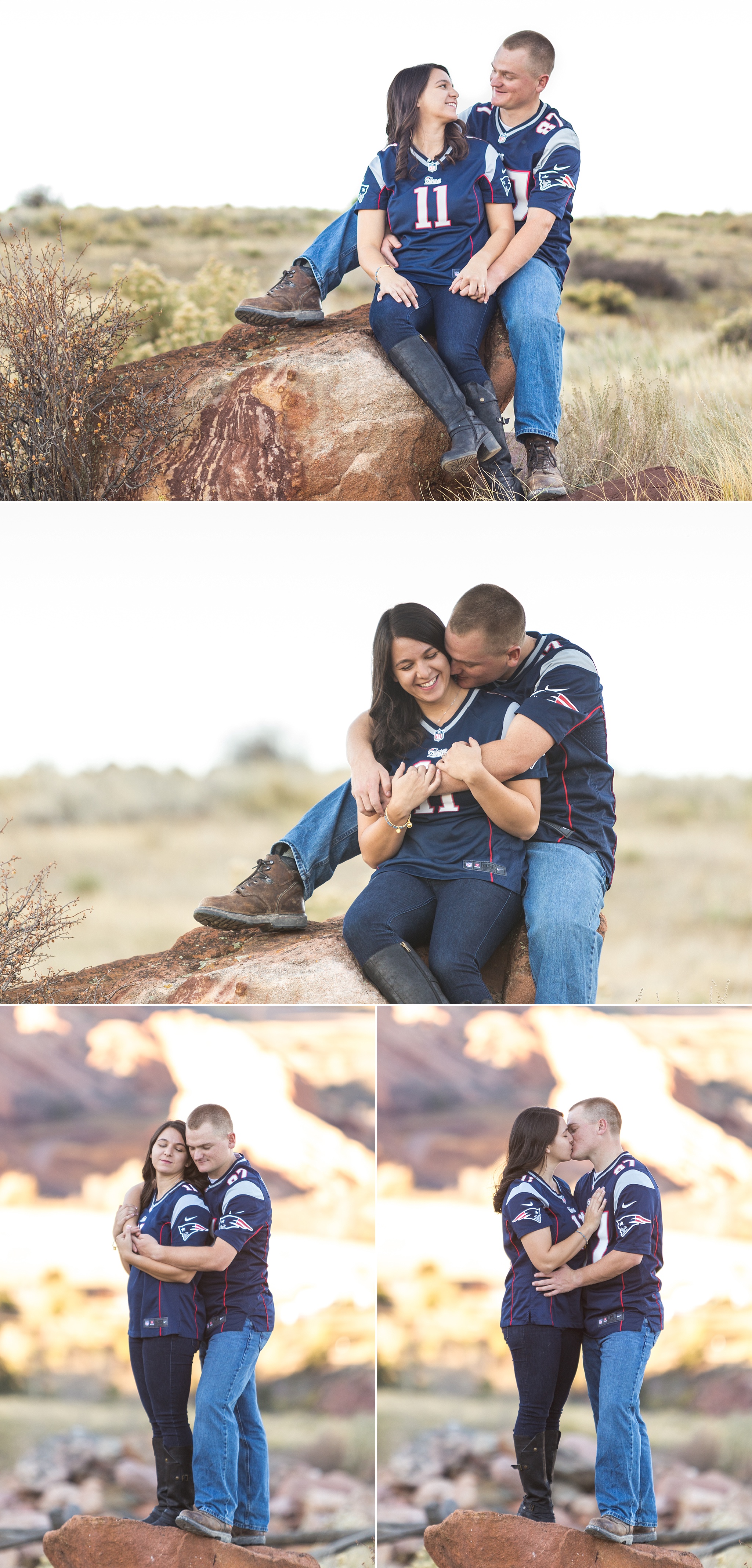 Tania & Chris' Mt. Falcon Engagement Session by Jennifer Garza Photography, Mt. Falcon Engagement Session, Mt. Falcon Engagement Photos, Morrison Engagement Photos, Red Rocks Engagement Photos, Colorado Engagement Photos, Colorado Engagement, Rocky Mountain Bride, New England Patriots Engagement, Patriots Engagement Photos, Sports Engagement Session