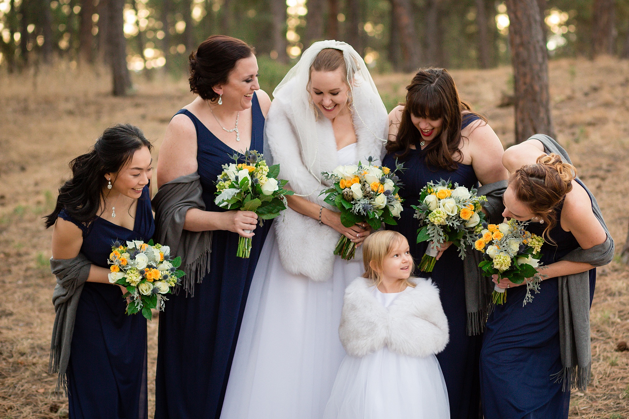 Bride & Bridesmaids Photo. Sheri & Damon's Colorado Springs Wedgewood Black Forest Wedding by Colorado Wedding Photographer, Jennifer Garza. Colorado Wedding Photographer, Colorado Wedding Photography, Colorado Springs Wedding Photographer, Colorado Springs Wedding Photography, Wedgewood Weddings, Wedgewood Weddings Black Forest, Wedgewood Black Forest, Colorado Wedding, Mountain Wedding, Rocky Mountain Bride, Colorado Bride