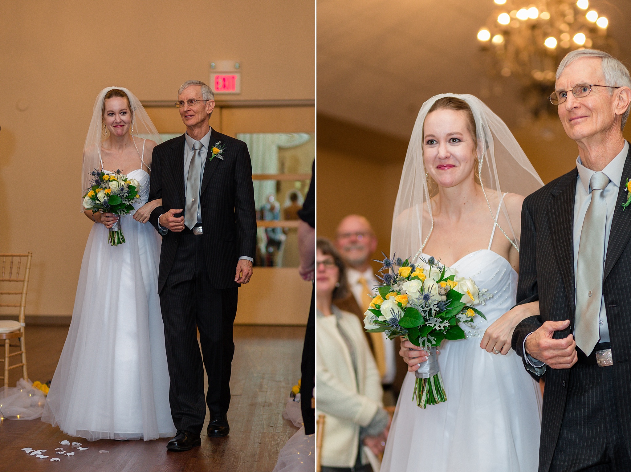 Father and Bride walking down the aisle. Sheri & Damon's Colorado Springs Wedgewood Black Forest Wedding by Colorado Wedding Photographer, Jennifer Garza. Colorado Wedding Photographer, Colorado Wedding Photography, Colorado Springs Wedding Photographer, Colorado Springs Wedding Photography, Wedgewood Weddings, Wedgewood Weddings Black Forest, Wedgewood Black Forest, Colorado Wedding, Mountain Wedding, Rocky Mountain Bride, Colorado Bride