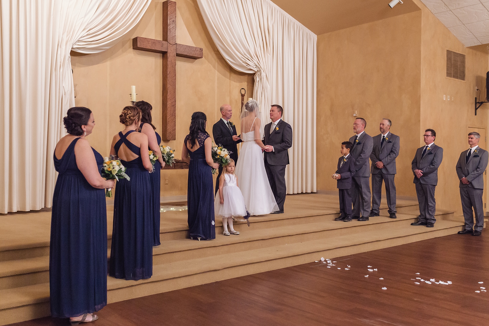 Bride & Groom exchanging vows at the altar. Sheri & Damon's Colorado Springs Wedgewood Black Forest Wedding by Colorado Wedding Photographer, Jennifer Garza. Colorado Wedding Photographer, Colorado Wedding Photography, Colorado Springs Wedding Photographer, Colorado Springs Wedding Photography, Wedgewood Weddings, Wedgewood Weddings Black Forest, Wedgewood Black Forest, Colorado Wedding, Mountain Wedding, Rocky Mountain Bride, Colorado Bride