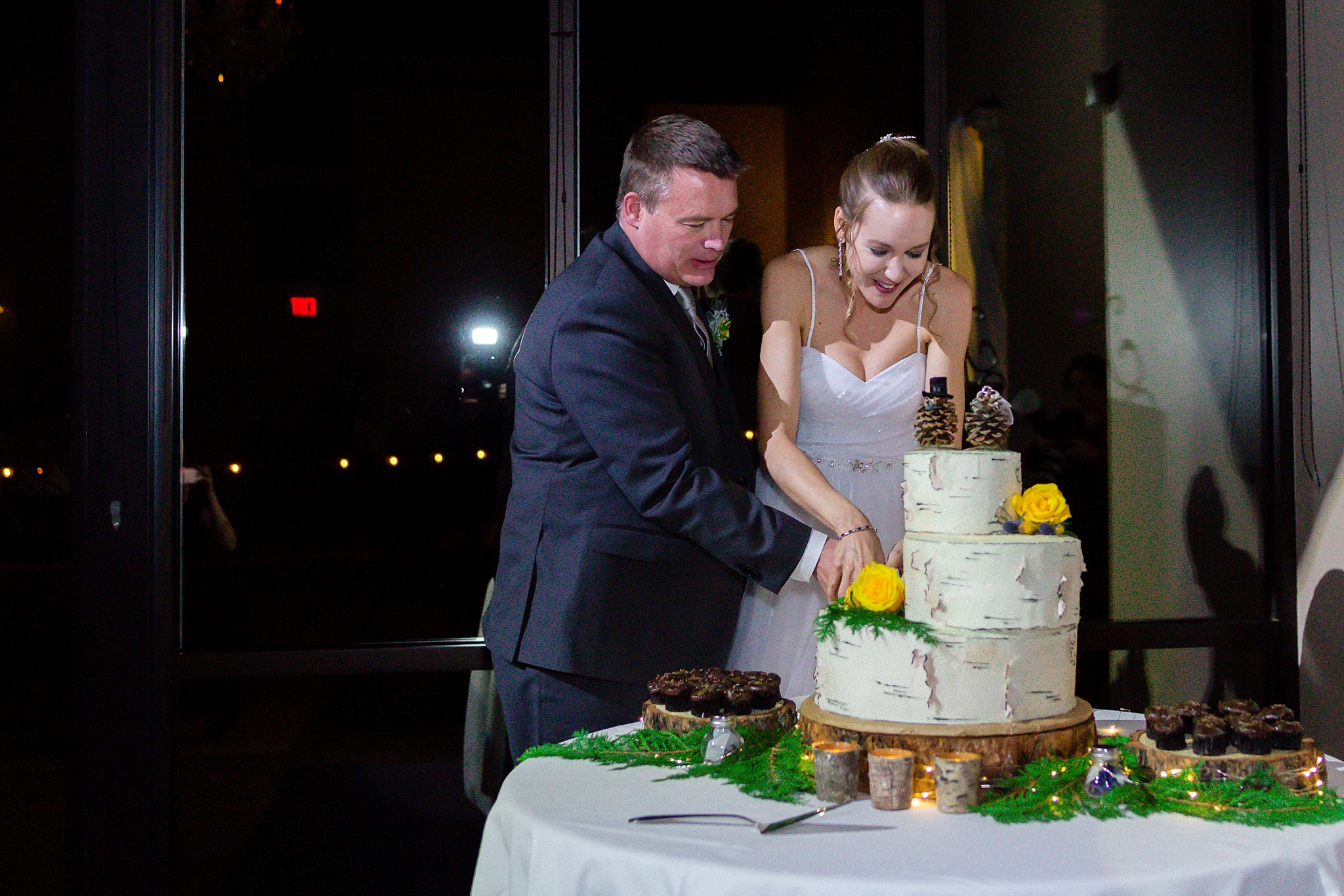 Bride & Groom cutting their wedding cake. Sheri & Damon's Colorado Springs Wedgewood Black Forest Wedding by Colorado Wedding Photographer, Jennifer Garza. Colorado Wedding Photographer, Colorado Wedding Photography, Colorado Springs Wedding Photographer, Colorado Springs Wedding Photography, Wedgewood Weddings, Wedgewood Weddings Black Forest, Wedgewood Black Forest, Colorado Wedding, Mountain Wedding, Rocky Mountain Bride, Colorado Bride