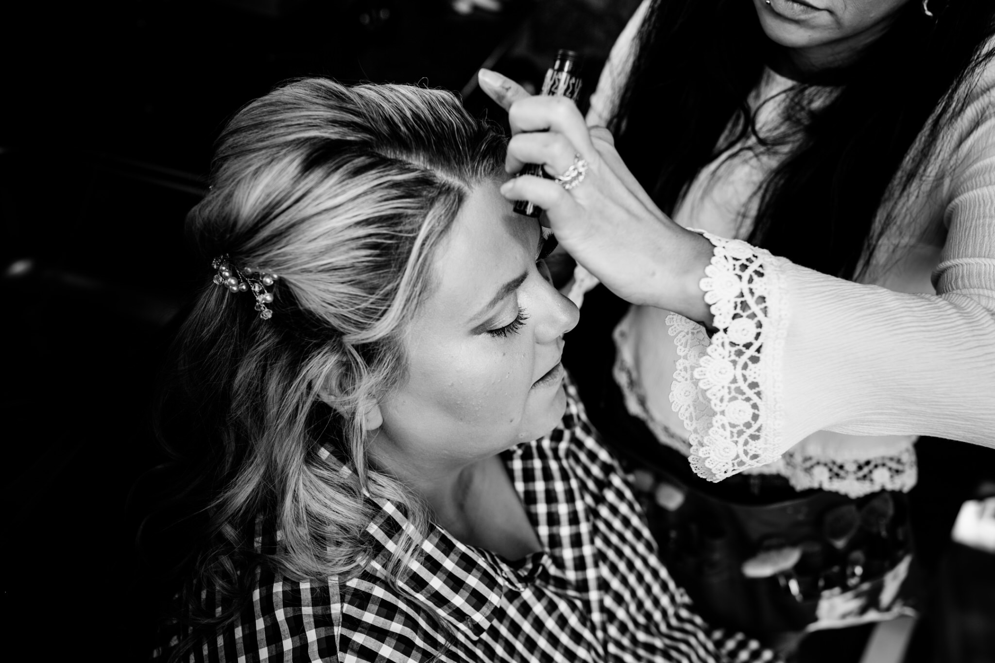 Make-up artist putting make-up on the Bride before getting dressed. Briana and Kevin's Terry Bison Ranch Wedding by Wyoming Wedding Photographer Jennifer Garza, Wyoming Wedding, Wyoming Wedding Photographer, Wyoming Engagement Photographer, Wyoming Bride, Couples Goals, Wyoming Wedding, Wedding Photographer, Wyoming Photographer, Wyoming Wedding Photography, Wedding Inspiration, Destination Wedding Photographer, Fall Wedding, Ranch Wedding, Rustic Wedding Inspiration, Wedding Dress Inspo