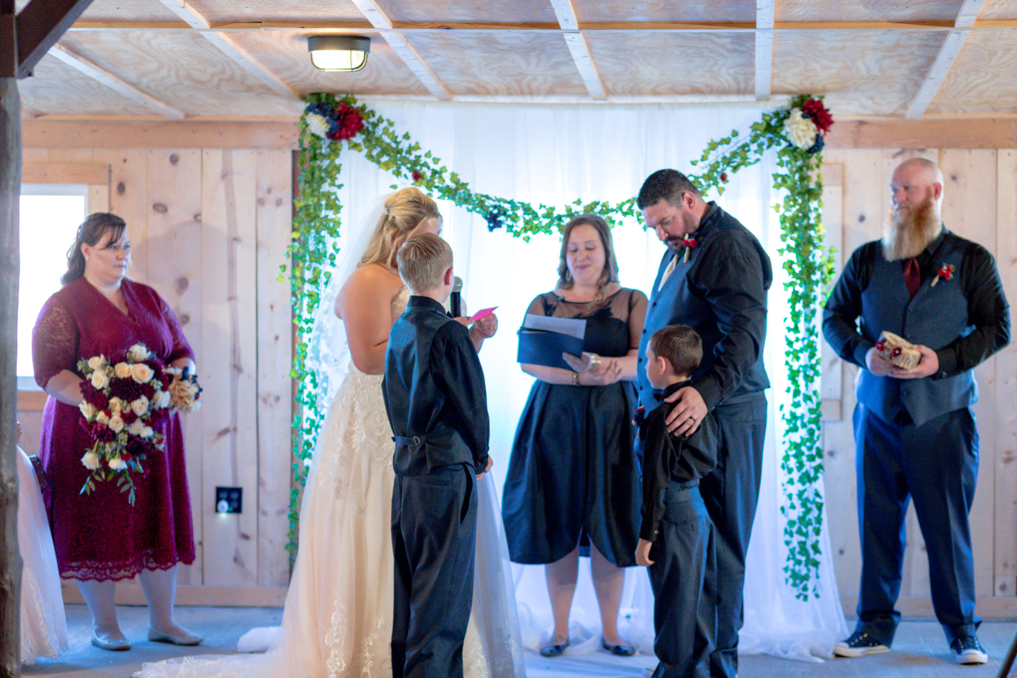 The bride saying personal vows to her new sons during a wedding ceremony. Briana and Kevin's Terry Bison Ranch Wedding by Wyoming Wedding Photographer Jennifer Garza, Wyoming Wedding, Wyoming Wedding Photographer, Wyoming Engagement Photographer, Wyoming Bride, Couples Goals, Wyoming Wedding, Wedding Photographer, Wyoming Photographer, Wyoming Wedding Photography, Wedding Inspiration, Destination Wedding Photographer, Fall Wedding, Ranch Wedding, Rustic Wedding Inspiration, Wedding Dress Inspo