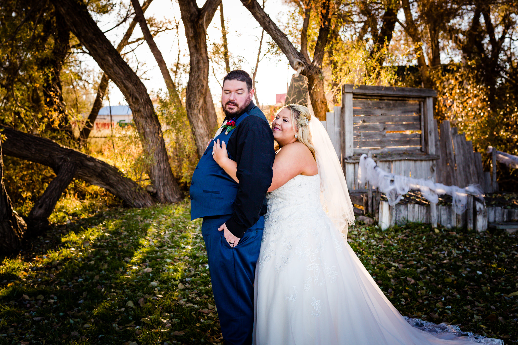 The bride hugging the groom from behind during their portrait session. Briana and Kevin's Terry Bison Ranch Wedding by Wyoming Wedding Photographer Jennifer Garza, Wyoming Wedding, Wyoming Wedding Photographer, Wyoming Engagement Photographer, Wyoming Bride, Couples Goals, Wyoming Wedding, Wedding Photographer, Wyoming Photographer, Wyoming Wedding Photography, Wedding Inspiration, Destination Wedding Photographer, Fall Wedding, Ranch Wedding, Rustic Wedding Inspiration, Wedding Dress Inspo
