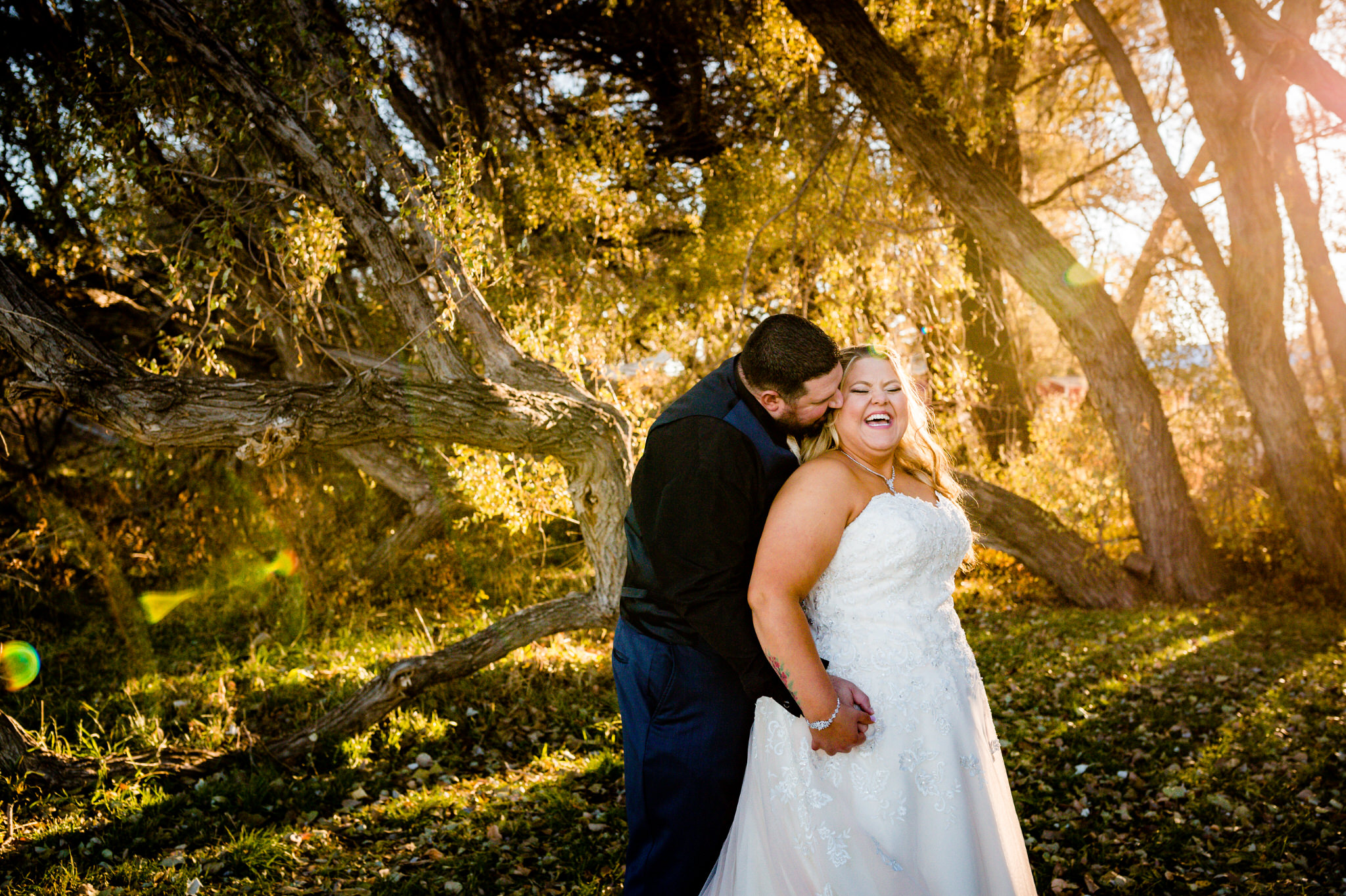 Groom kissing the bride on the neck during the couple's portrait session. Briana and Kevin's Terry Bison Ranch Wedding by Wyoming Wedding Photographer Jennifer Garza, Wyoming Wedding, Wyoming Wedding Photographer, Wyoming Engagement Photographer, Wyoming Bride, Couples Goals, Wyoming Wedding, Wedding Photographer, Wyoming Photographer, Wyoming Wedding Photography, Wedding Inspiration, Destination Wedding Photographer, Fall Wedding, Ranch Wedding, Rustic Wedding Inspiration, Wedding Dress Inspo