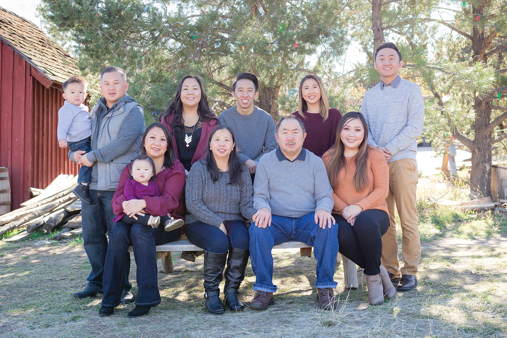 Large extended family group photo. The Lee & Lor’s Family Photo Session at Clear Creek History Park by Colorado Family Photographer, Jennifer Garza. Colorado Family Photography, Colorado Family Photographer, Clear Creek History Park Family Photographer, Clear Creek History Park Family Photography, Clear Creek History Park, Golden History Park Family Photographer, Golden Family Photographer, Golden Family Photography, Golden History Park, Denver Family Photos, Denver Family Photography