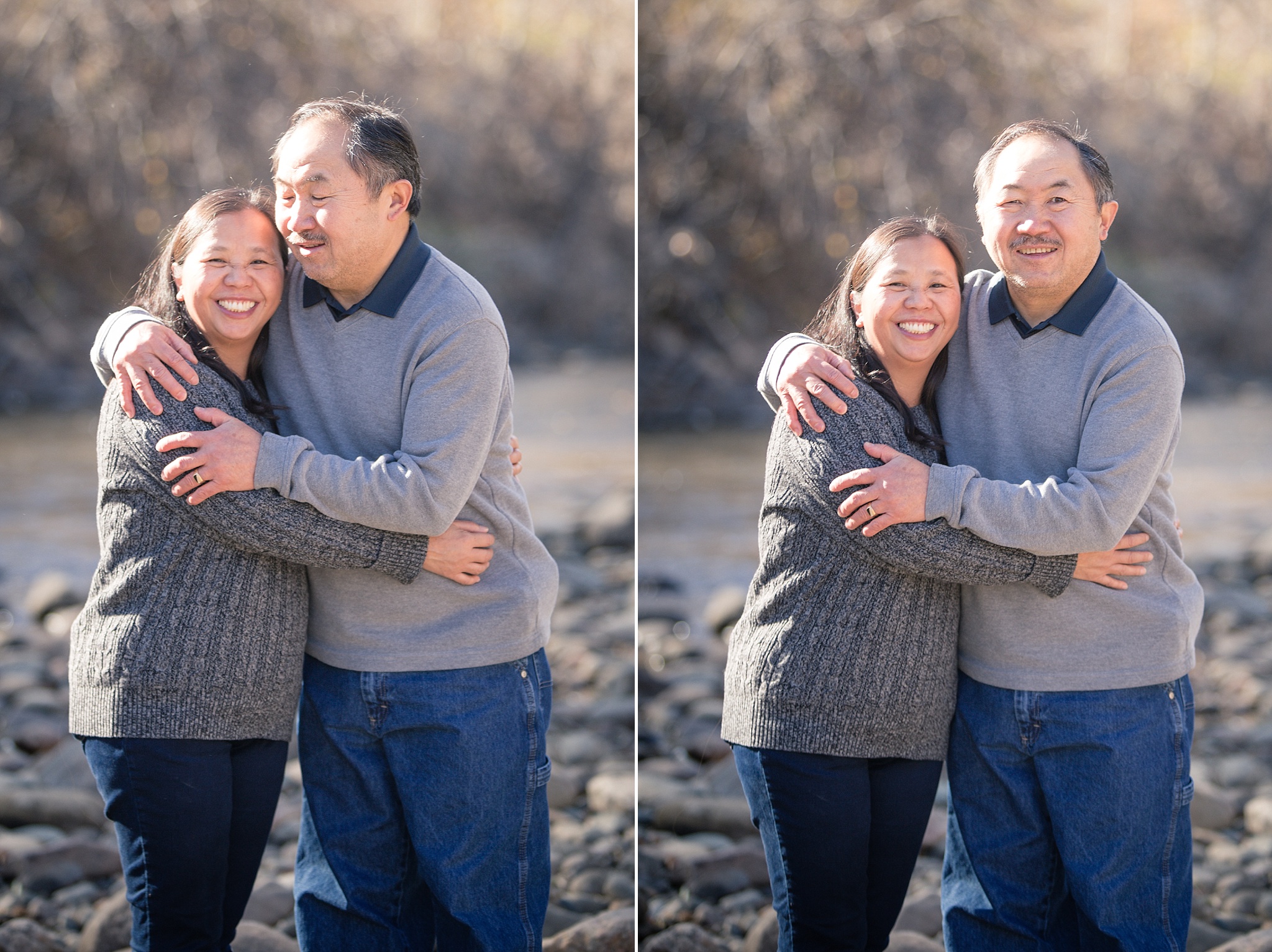 Parents hugging during an extended family session. The Lee & Lor’s Family Photo Session at Clear Creek History Park by Colorado Family Photographer, Jennifer Garza. Colorado Family Photography, Colorado Family Photographer, Clear Creek History Park Family Photographer, Clear Creek History Park Family Photography, Clear Creek History Park, Golden History Park Family Photographer, Golden Family Photographer, Golden Family Photography, Golden History Park, Denver Family Photos