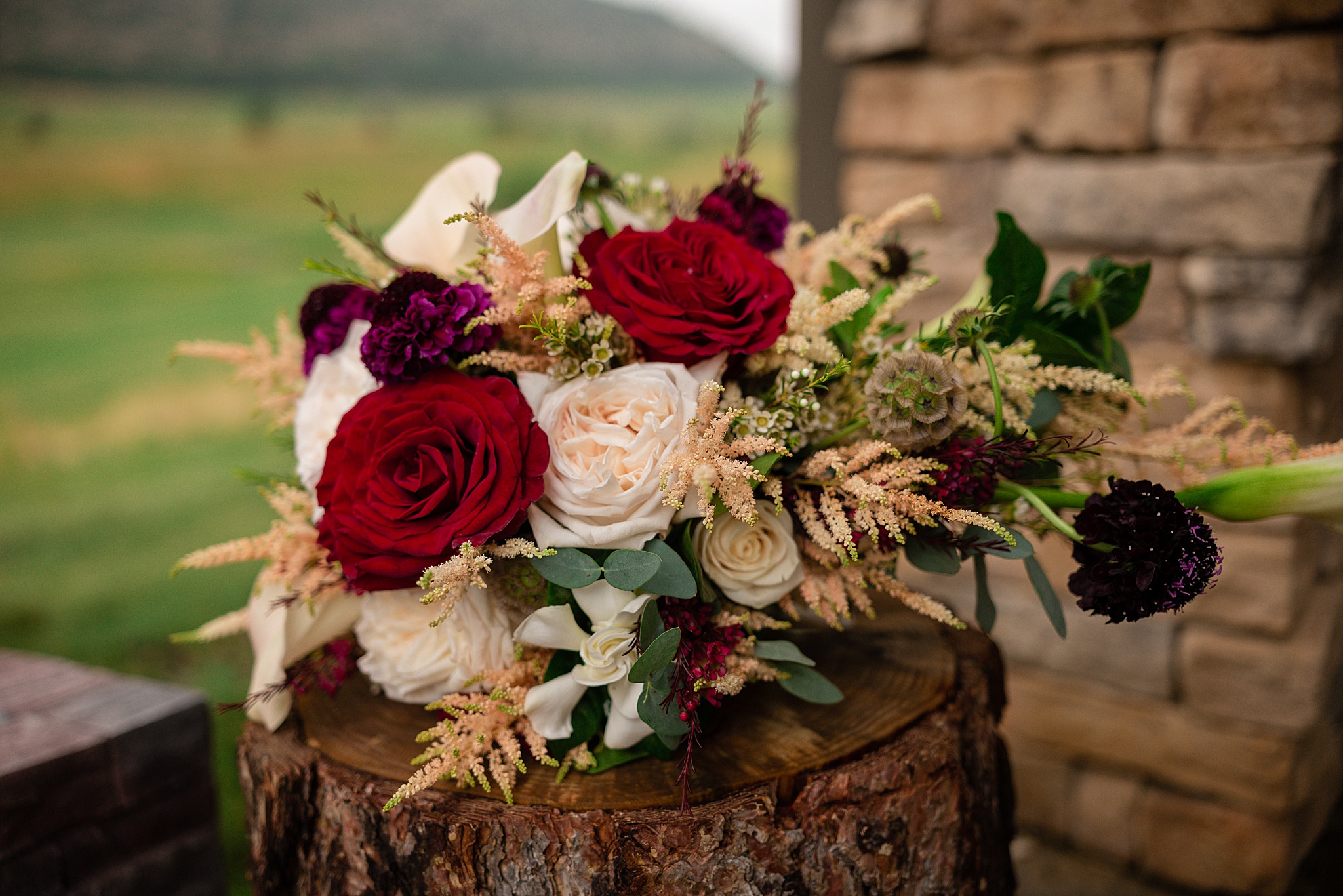 Close-up photo of bridal bouquet. Tania & Chris' Denver Wedding at the Wedgewood Ken Caryl by Colorado Wedding Photography, Jennifer Garza. Colorado Wedding Photographer, Colorado Wedding Photography, Denver Wedding Photographer, Denver Wedding Photography, US Marine Corp Wedding, US Marine Corp, Military Wedding, US Marines, Wedgewood Weddings, Wedgewood Weddings Ken Caryl, Colorado Wedding, Denver Wedding, Wedding Photographer, Colorado Bride, Brides of Colorado