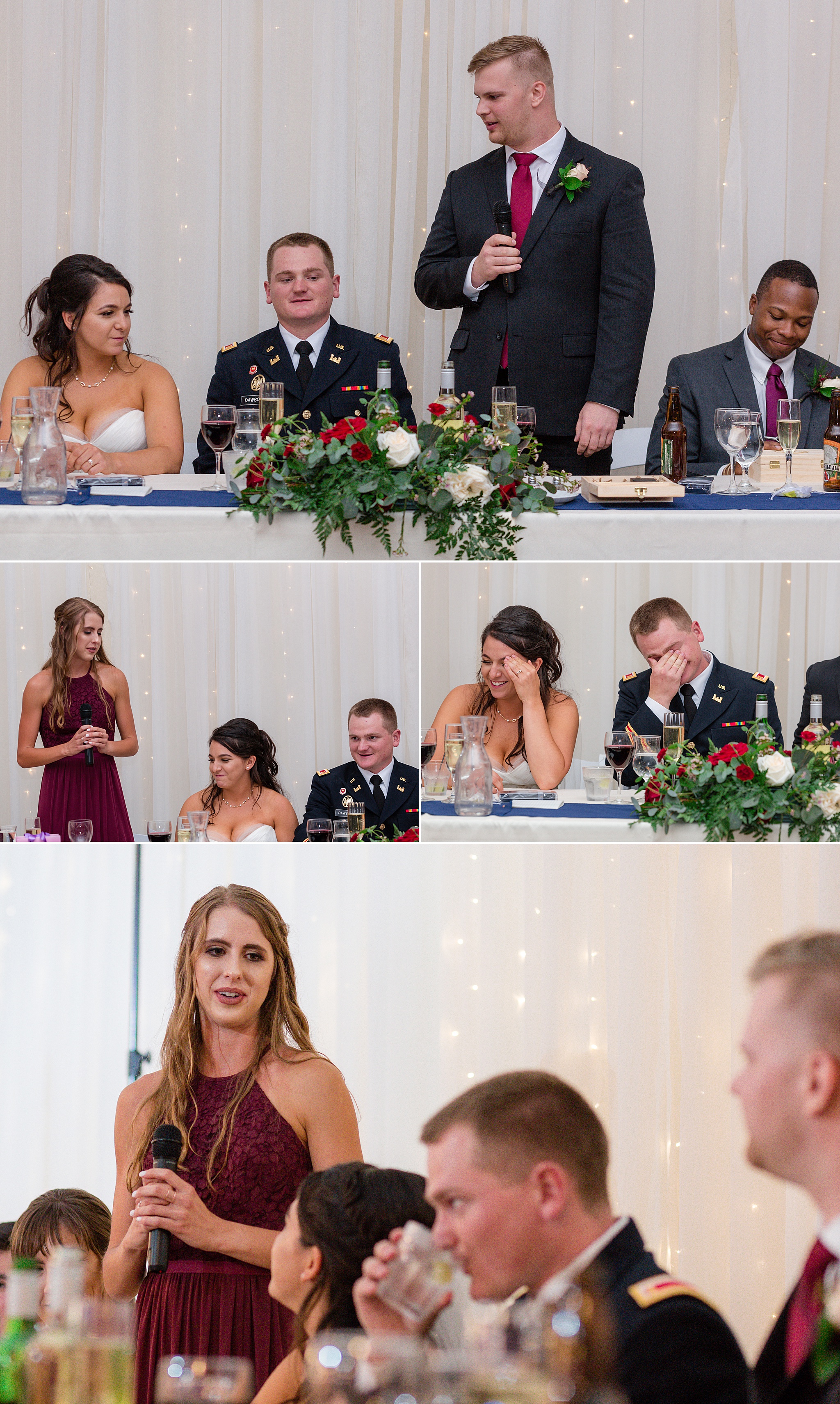 Maid of Honor & Best Man giving a speech during the wedding. Tania & Chris' Denver Wedding at the Wedgewood Ken Caryl by Colorado Wedding Photography, Jennifer Garza. Colorado Wedding Photographer, Colorado Wedding Photography, Denver Wedding Photographer, Denver Wedding Photography, US Marine Corp Wedding, US Marine Corp, Military Wedding, US Marines, Wedgewood Weddings, Wedgewood Weddings Ken Caryl, Colorado Wedding, Denver Wedding, Wedding Photographer, Colorado Bride, Brides of Colorado