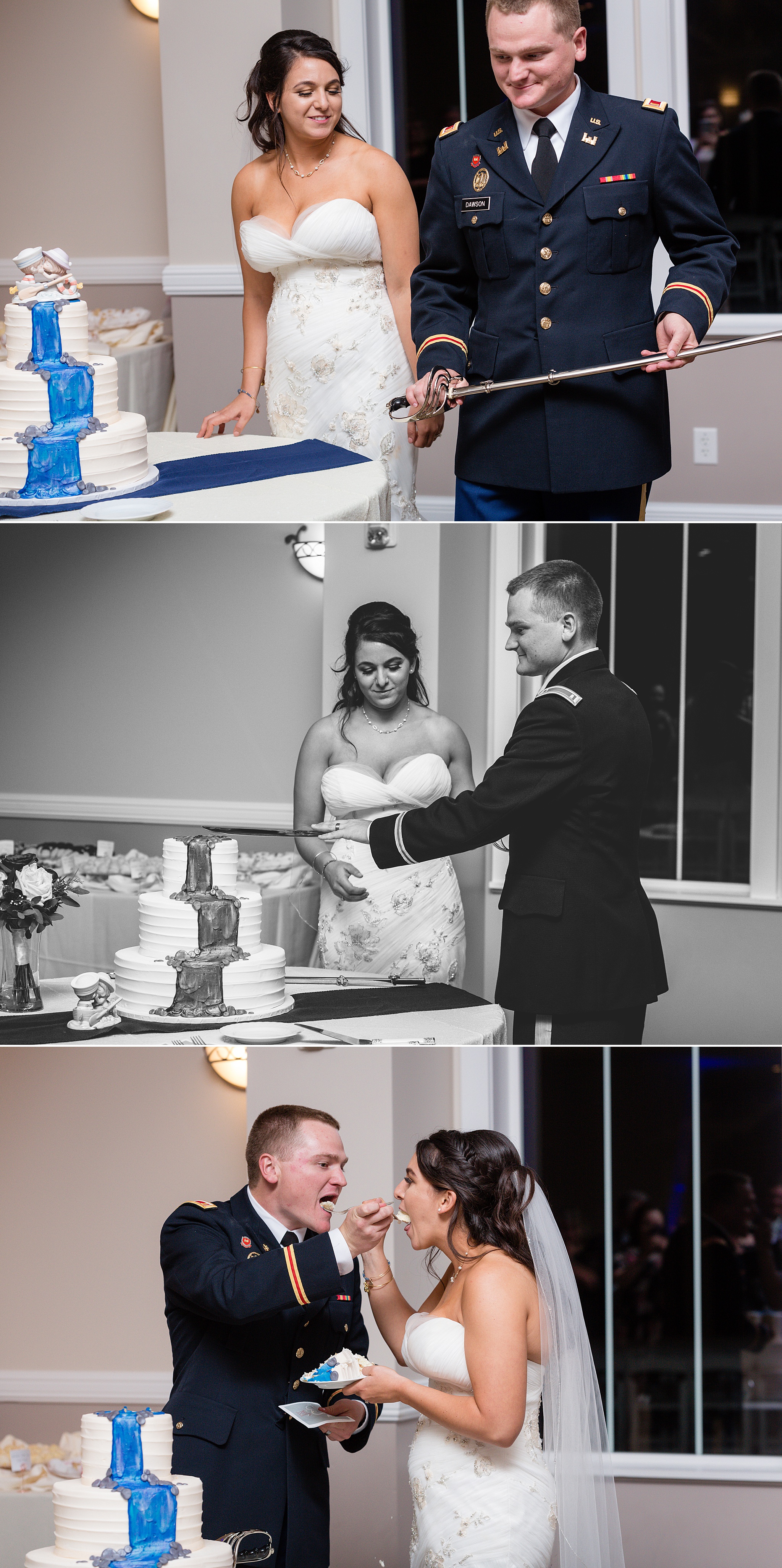 Bride & Groom’s cutting their wedding cake. Tania & Chris' Denver Wedding at the Wedgewood Ken Caryl by Colorado Wedding Photography, Jennifer Garza. Colorado Wedding Photographer, Colorado Wedding Photography, Denver Wedding Photographer, Denver Wedding Photography, US Marine Corp Wedding, US Marine Corp, Military Wedding, US Marines, Wedgewood Weddings, Wedgewood Weddings Ken Caryl, Colorado Wedding, Denver Wedding, Wedding Photographer, Colorado Bride, Brides of Colorado