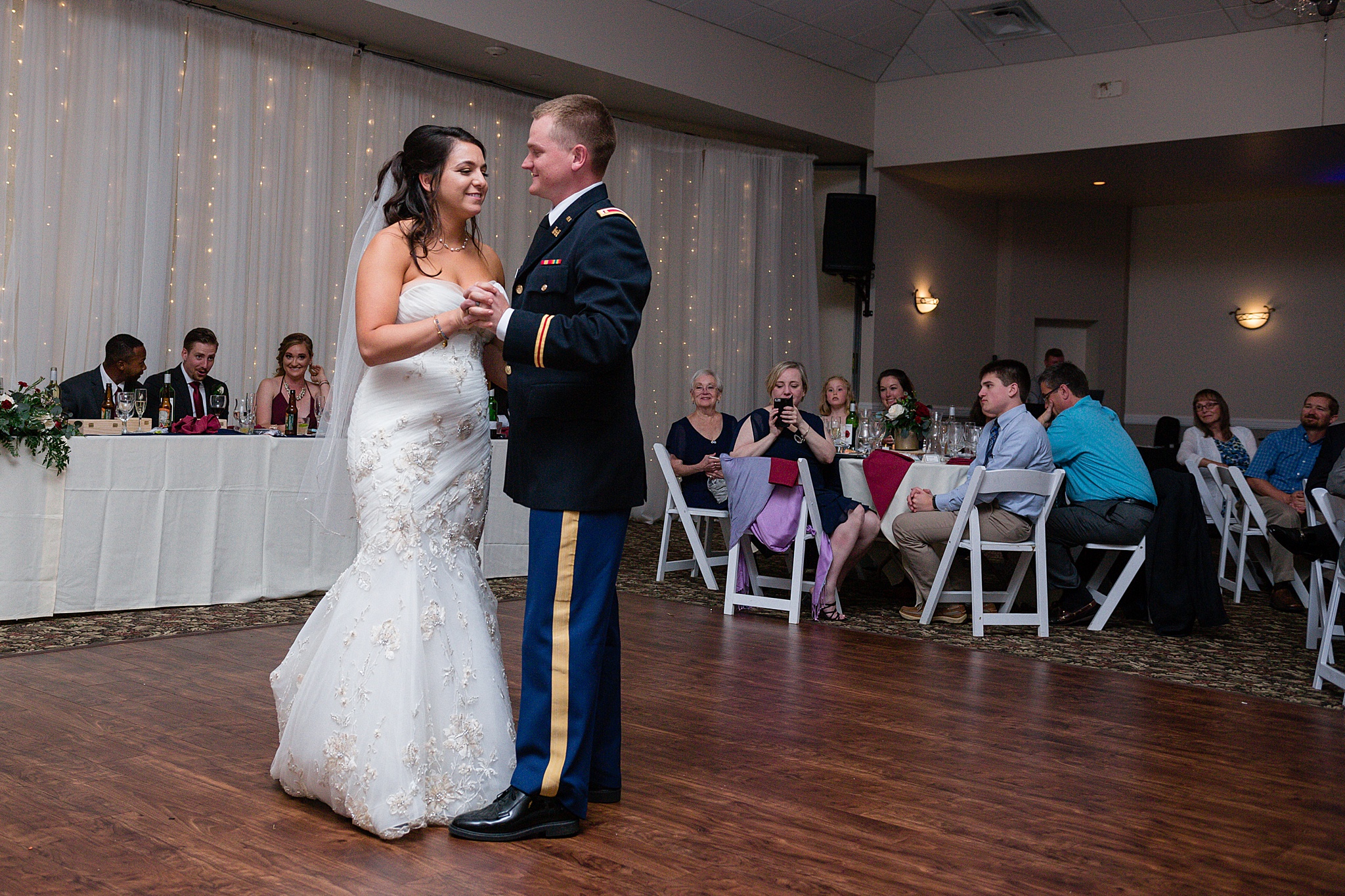 Bride & Groom’s first dance during the wedding reception. Tania & Chris' Denver Wedding at the Wedgewood Ken Caryl by Colorado Wedding Photography, Jennifer Garza. Colorado Wedding Photographer, Colorado Wedding Photography, Denver Wedding Photographer, Denver Wedding Photography, US Marine Corp Wedding, US Marine Corp, Military Wedding, US Marines, Wedgewood Weddings, Wedgewood Weddings Ken Caryl, Colorado Wedding, Denver Wedding, Wedding Photographer, Colorado Bride, Brides of Colorado