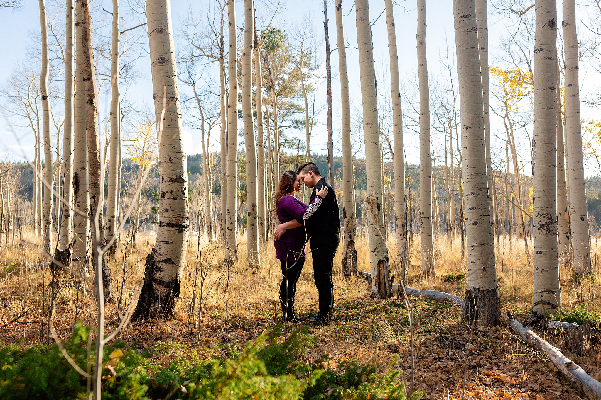 Mikala & Grant's Kenosha Pass Fall Engagement Session by Colorado Engagement Photographer, Jennifer Garza. Kenosha Pass Engagement, Kenosha Pass Engagement Session, Colorado Fall Engagement, Colorado Fall Engagement Photos, Kenosha Pass Fall Engagement, Fall Engagement Photography, Fall Engagement Photos, Colorado Engagement Photographer, Colorado Engagement Photography, Mountain Engagement Photographer, Mountain Engagement Photos, Rocky Mountain Bride, Wedding Inspo, Colorado Bride, Bride to Be