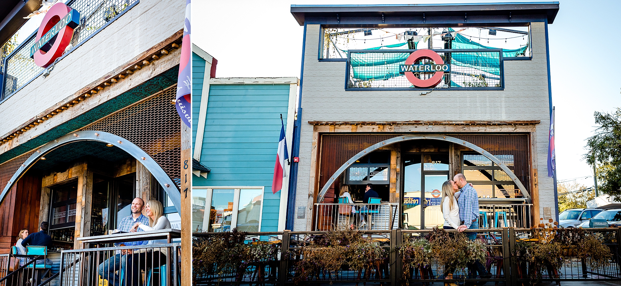 Couple hanging out at a local pub during their Colorado engagement session. Kelli & Jason’s Sweet Cow Ice Cream and Davidson Mesa Fall Engagement Session by Colorado Engagement Photographer, Jennifer Garza. Colorado Engagement Photographer, Colorado Engagement Photography, Sweet Cow Engagement Session, Davidson Mesa Engagement Session, Colorado Fall Engagement Photos, Fall Engagement Photography, Mountain Engagement Photographer, Colorado Wedding, Colorado Bride, MagMod