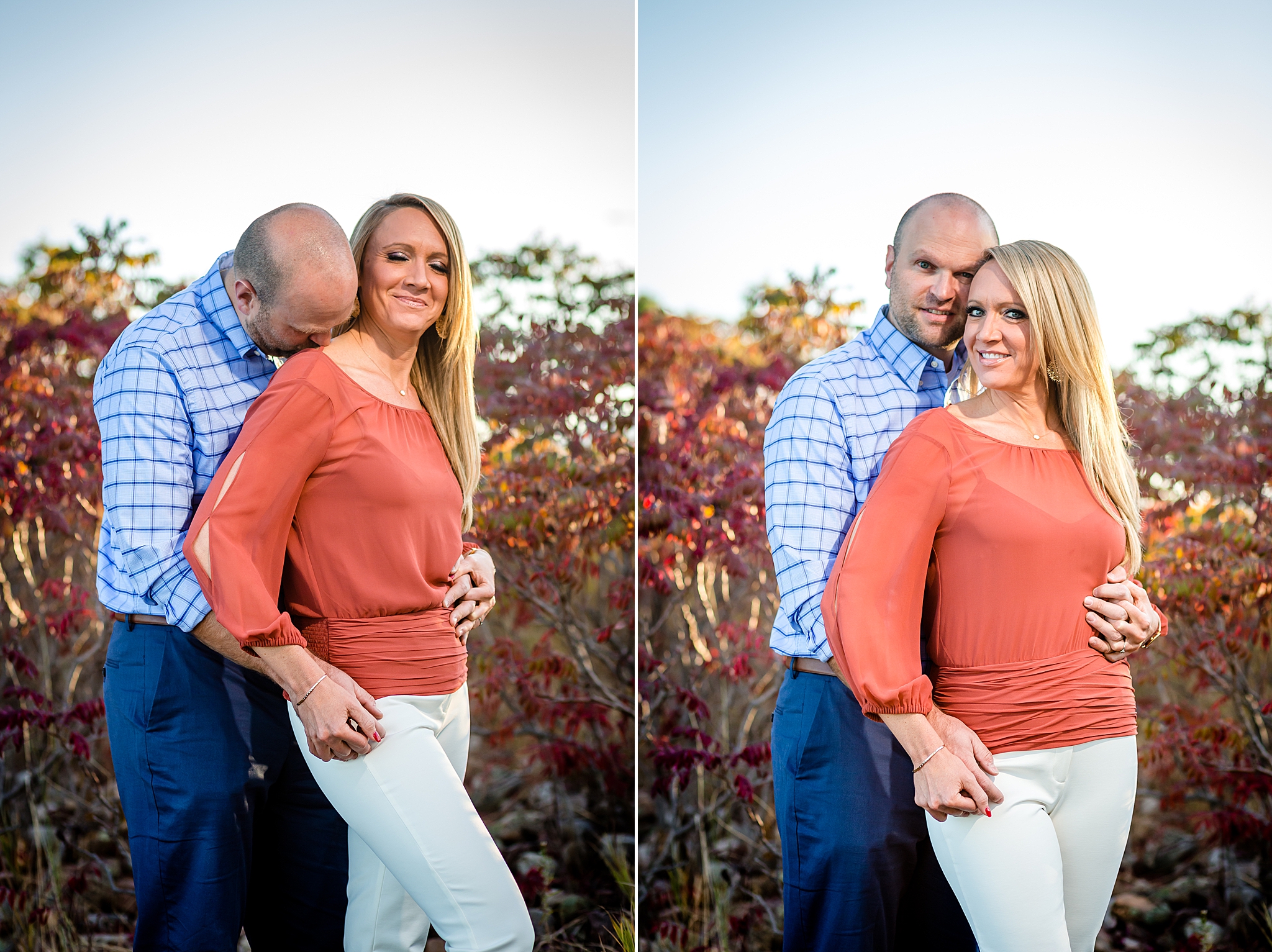 Engaged couple standing in front of flowers during their Colorado engagement session. Kelli & Jason’s Sweet Cow Ice Cream and Davidson Mesa Fall Engagement Session by Colorado Engagement Photographer, Jennifer Garza. Colorado Engagement Photographer, Colorado Engagement Photography, Sweet Cow Engagement Session, Davidson Mesa Engagement Session, Colorado Fall Engagement Photos, Fall Engagement Photography, Mountain Engagement Photographer, Colorado Wedding, Colorado Bride, MagMod