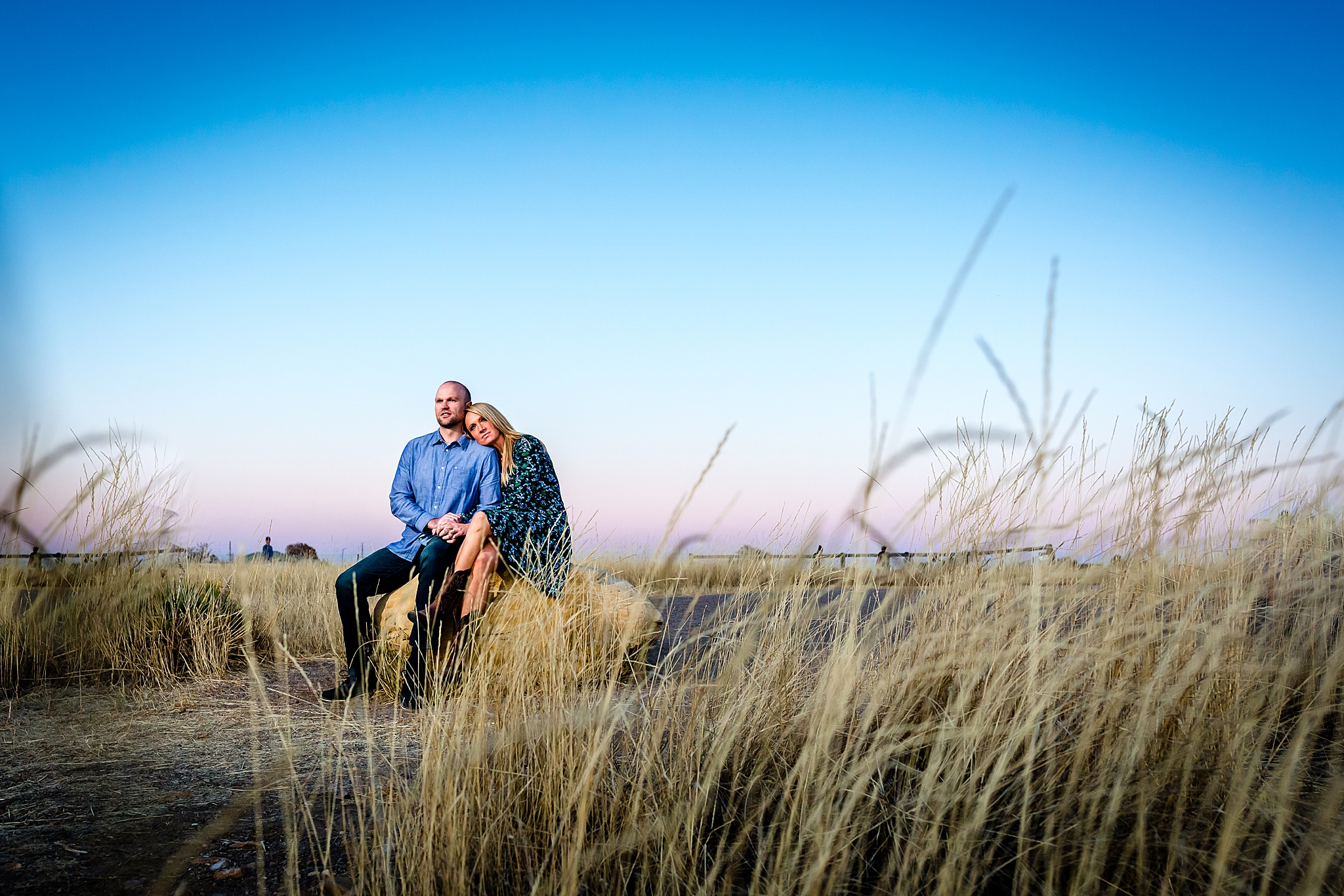 Engaged couple sitting together enjoying the mountain view during their Colorado engagement session. Kelli & Jason’s Sweet Cow Ice Cream and Davidson Mesa Fall Engagement Session by Colorado Engagement Photographer, Jennifer Garza. Colorado Engagement Photographer, Colorado Engagement Photography, Sweet Cow Engagement Session, Davidson Mesa Engagement Session, Colorado Fall Engagement Photos, Fall Engagement Photography, Mountain Engagement Photographer, Colorado Wedding, Colorado Bride, MagMod