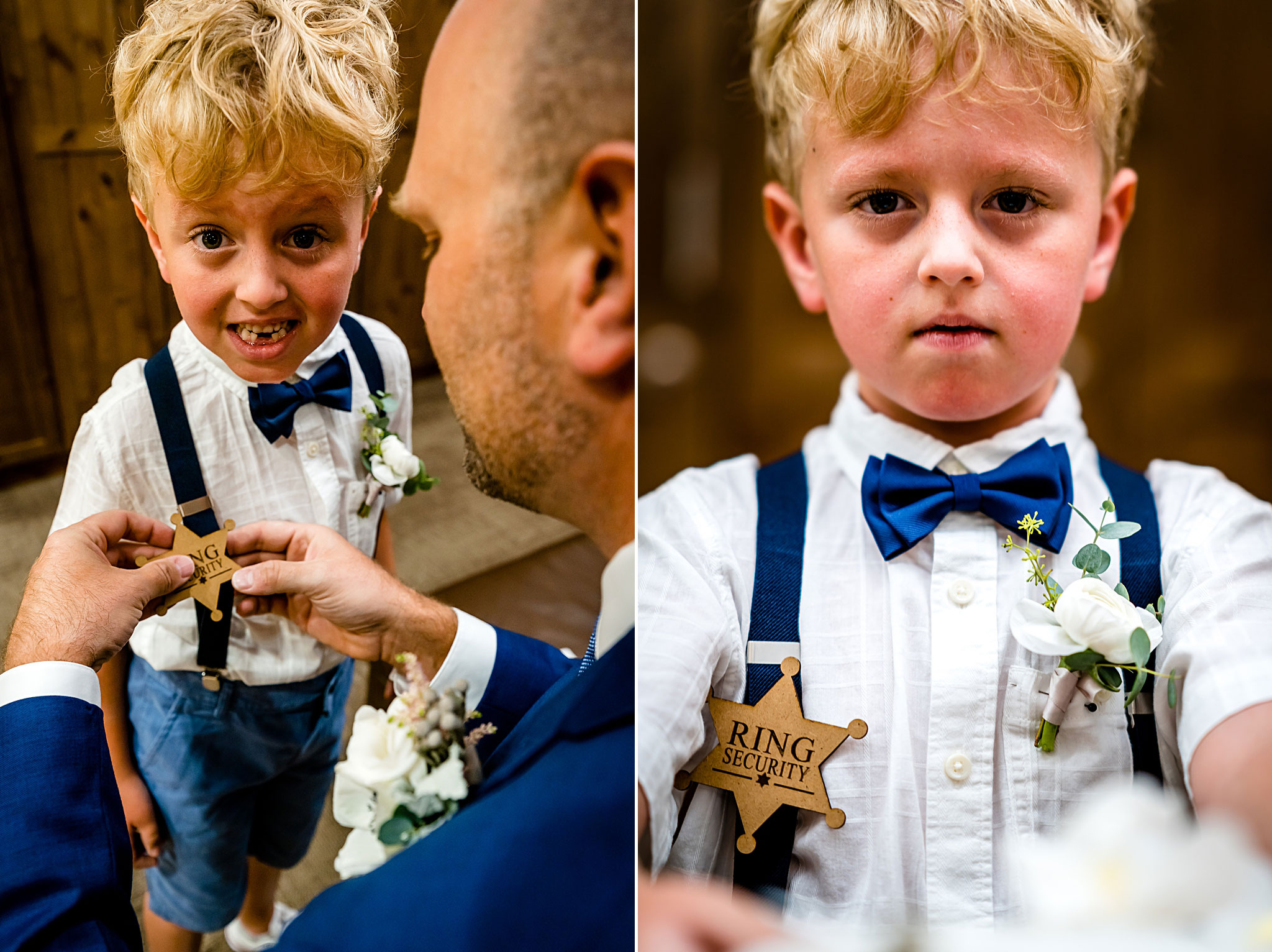 Ring Bearer with a Ring Security Badge. Kelli & Jason's golf course wedding at The Ranch Country Club by Colorado Wedding Photographer Jennifer Garza, Small wedding ideas, Intimate wedding, Golf Course Wedding, Country Club Wedding, Summer Wedding, Golf Wedding, Wedding planning, Colorado Wedding Photographer, Colorado Elopement Photographer, Colorado Elopement, Colorado Wedding, Denver Wedding Photographer, Denver Wedding, Wedding Inspiration, Summer Wedding Inspiration, Colorado Bride