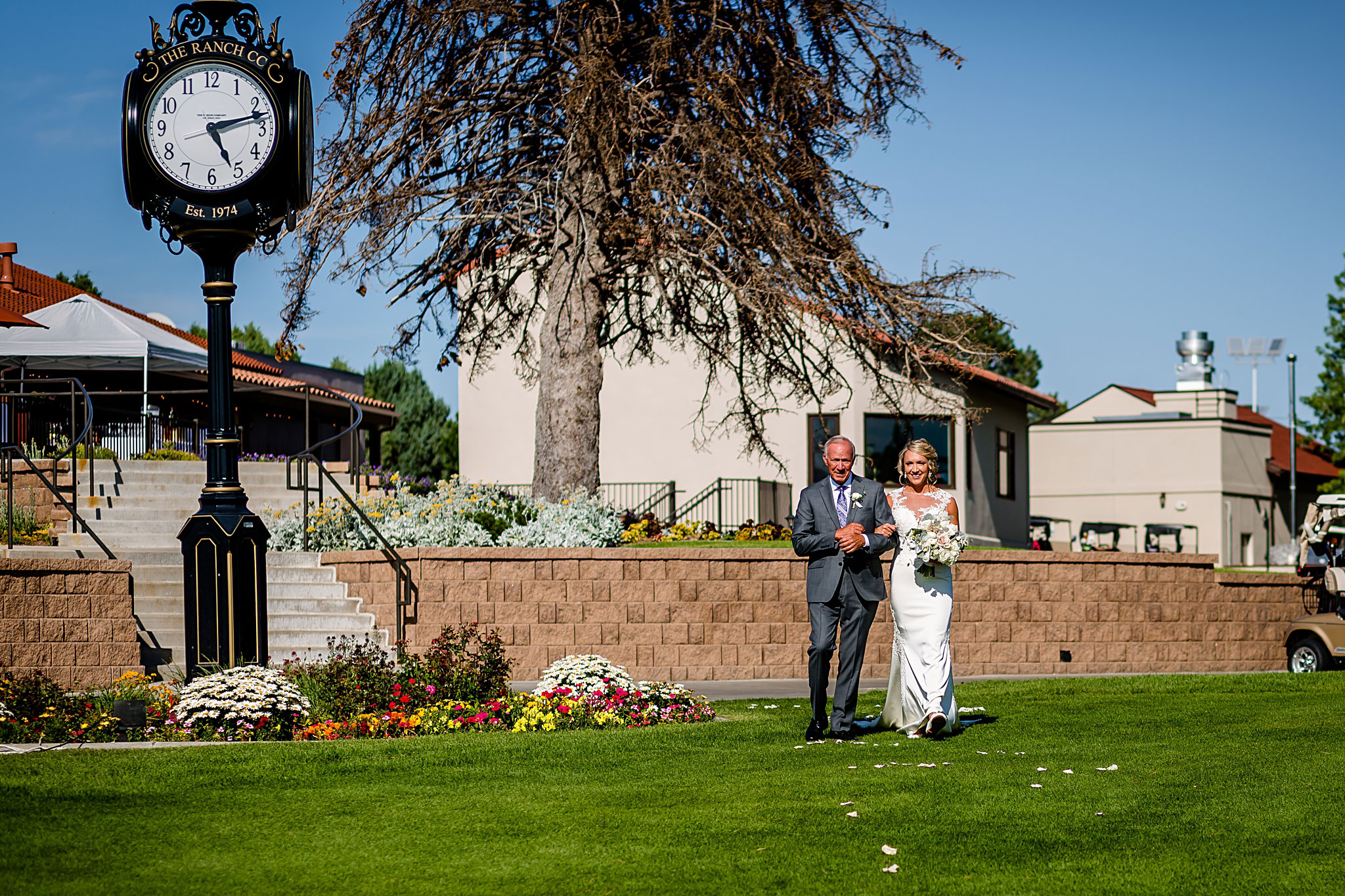 Father and Bride walking down the aisle. Kelli & Jason's golf course wedding at The Ranch Country Club by Colorado Wedding Photographer Jennifer Garza, Small wedding ideas, Intimate wedding, Golf Course Wedding, Country Club Wedding, Summer Wedding, Golf Wedding, Wedding planning, Colorado Wedding Photographer, Colorado Elopement Photographer, Colorado Elopement, Colorado Wedding, Denver Wedding Photographer, Denver Wedding, Wedding Inspiration, Summer Wedding Inspiration, Covid Wedding