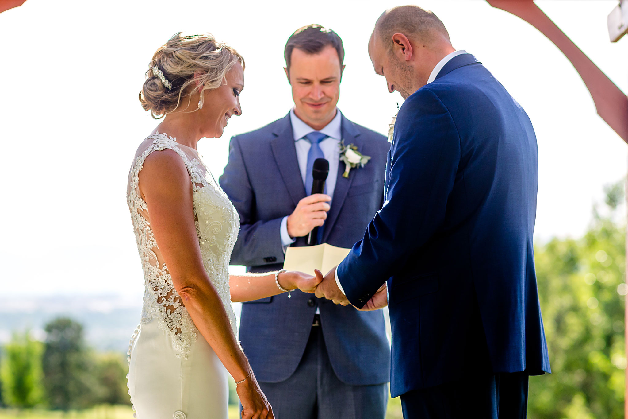 Bride and Groom exchanging rings. Kelli & Jason's golf course wedding at The Ranch Country Club by Colorado Wedding Photographer Jennifer Garza, Small wedding ideas, Intimate wedding, Golf Course Wedding, Country Club Wedding, Summer Wedding, Golf Wedding, Wedding planning, Colorado Wedding Photographer, Colorado Elopement Photographer, Colorado Elopement, Colorado Wedding, Denver Wedding Photographer, Denver Wedding, Wedding Inspiration, Summer Wedding Inspiration, Covid Wedding, Colorado Bride