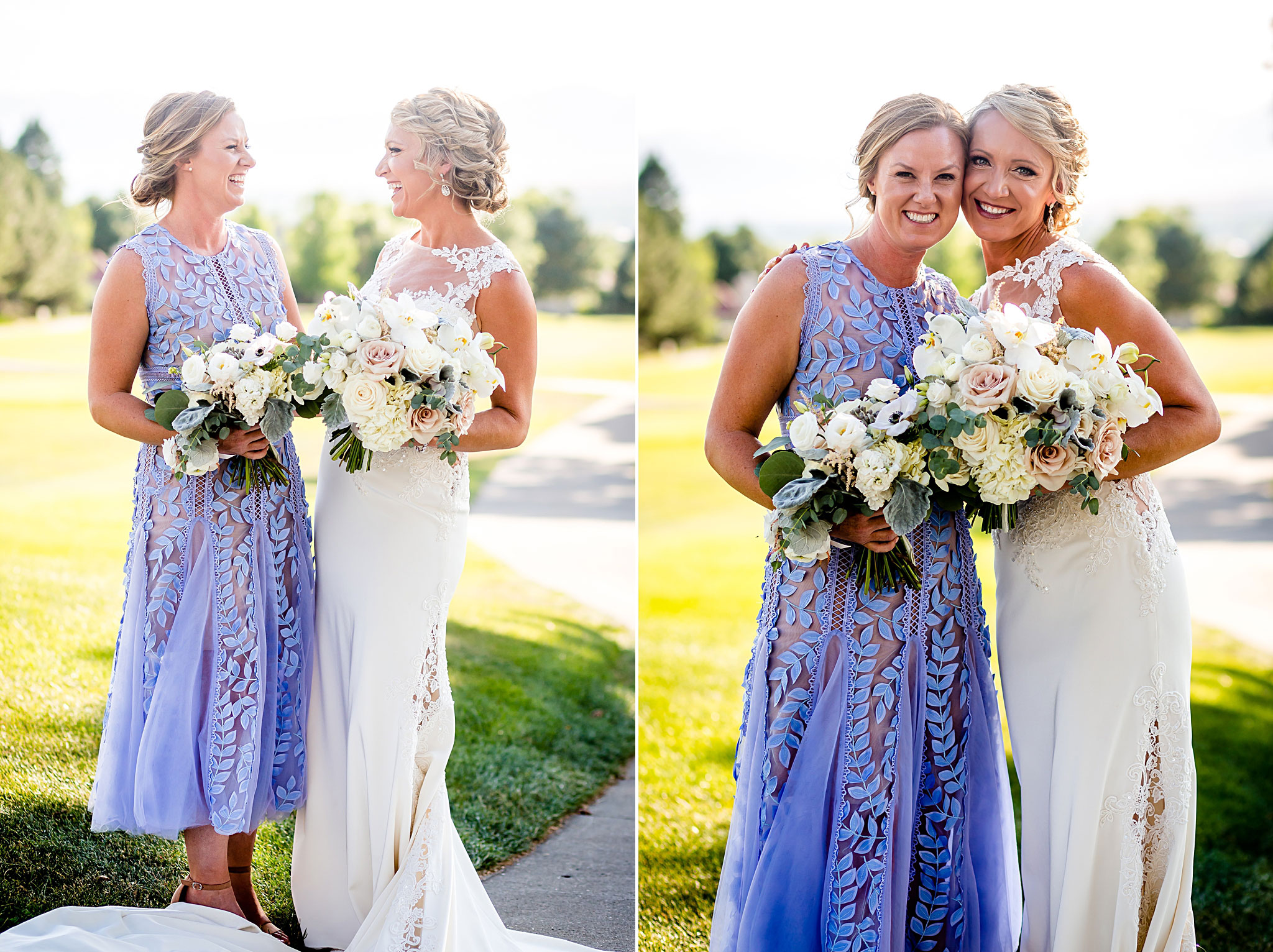 Bride and Maid of Honor Portrait. Kelli & Jason's golf course wedding at The Ranch Country Club by Colorado Wedding Photographer Jennifer Garza, Small wedding ideas, Intimate wedding, Golf Course Wedding, Country Club Wedding, Summer Wedding, Golf Wedding, Wedding planning, Colorado Wedding Photographer, Colorado Elopement Photographer, Colorado Elopement, Colorado Wedding, Denver Wedding Photographer, Denver Wedding, Wedding Inspiration, Summer Wedding Inspiration, Covid Wedding