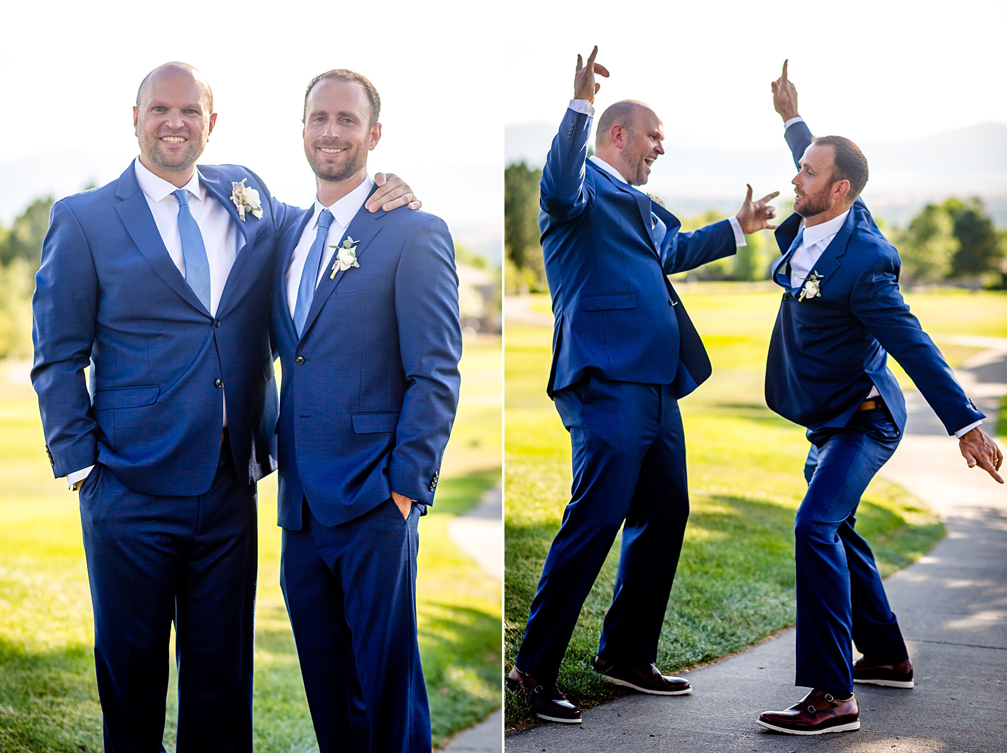 Groom and Best Man Portrait. Kelli & Jason's golf course wedding at The Ranch Country Club by Colorado Wedding Photographer Jennifer Garza, Small wedding ideas, Intimate wedding, Golf Course Wedding, Country Club Wedding, Summer Wedding, Golf Wedding, Wedding planning, Colorado Wedding Photographer, Colorado Elopement Photographer, Colorado Elopement, Colorado Wedding, Denver Wedding Photographer, Denver Wedding, Wedding Inspiration, Summer Wedding Inspiration, Covid Wedding