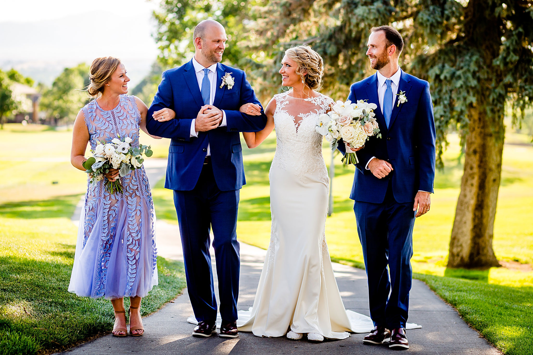 Bridal Party walking together. Kelli & Jason's golf course wedding at The Ranch Country Club by Colorado Wedding Photographer Jennifer Garza, Small wedding ideas, Intimate wedding, Golf Course Wedding, Country Club Wedding, Summer Wedding, Golf Wedding, Wedding planning, Colorado Wedding Photographer, Colorado Elopement Photographer, Colorado Elopement, Colorado Wedding, Denver Wedding Photographer, Denver Wedding, Wedding Inspiration, Summer Wedding Inspiration, Covid Wedding